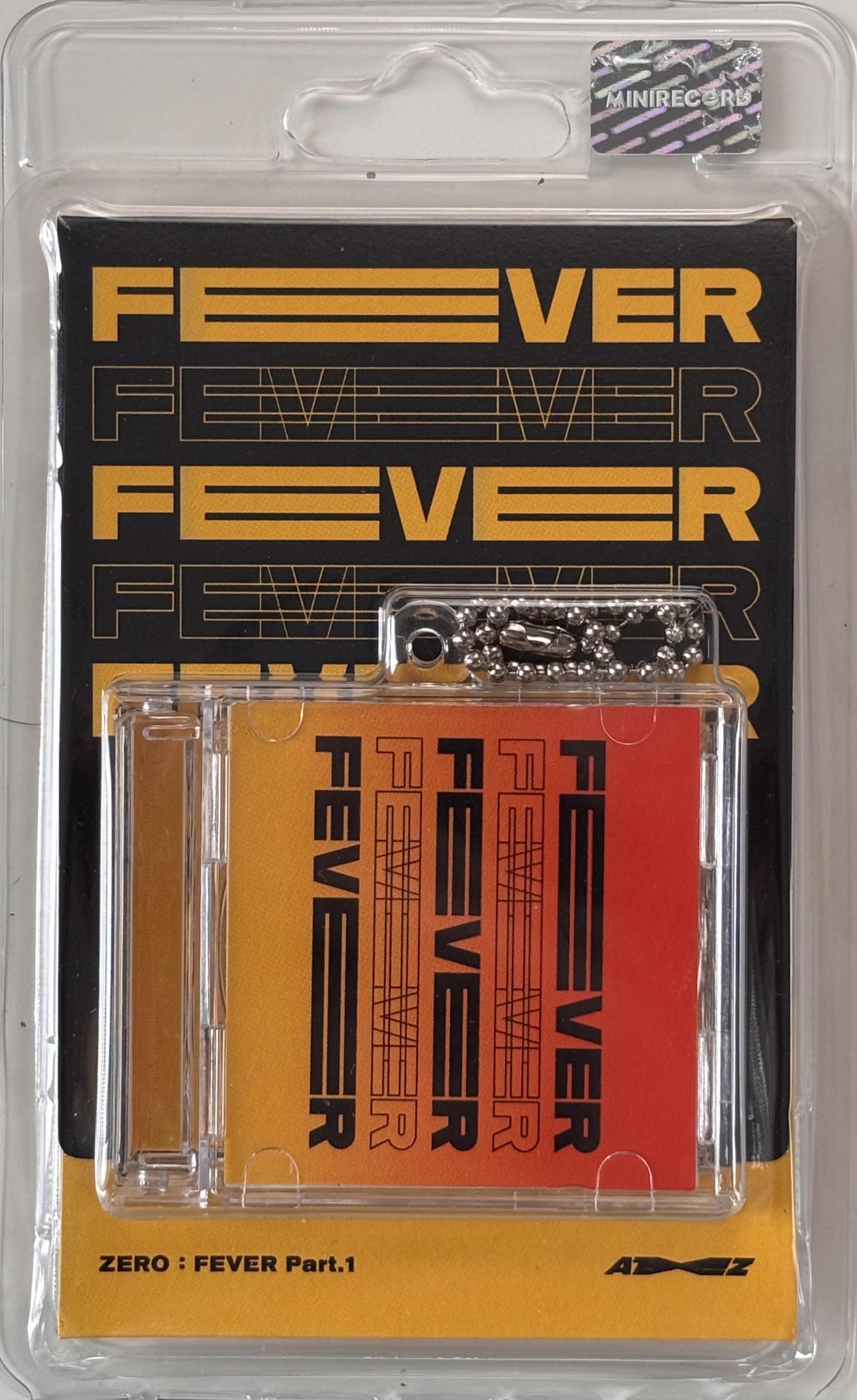 ATEEZ "ZERO : FEVER Part.1" Minirecord Platform Keychain - Inception Version - Album Version