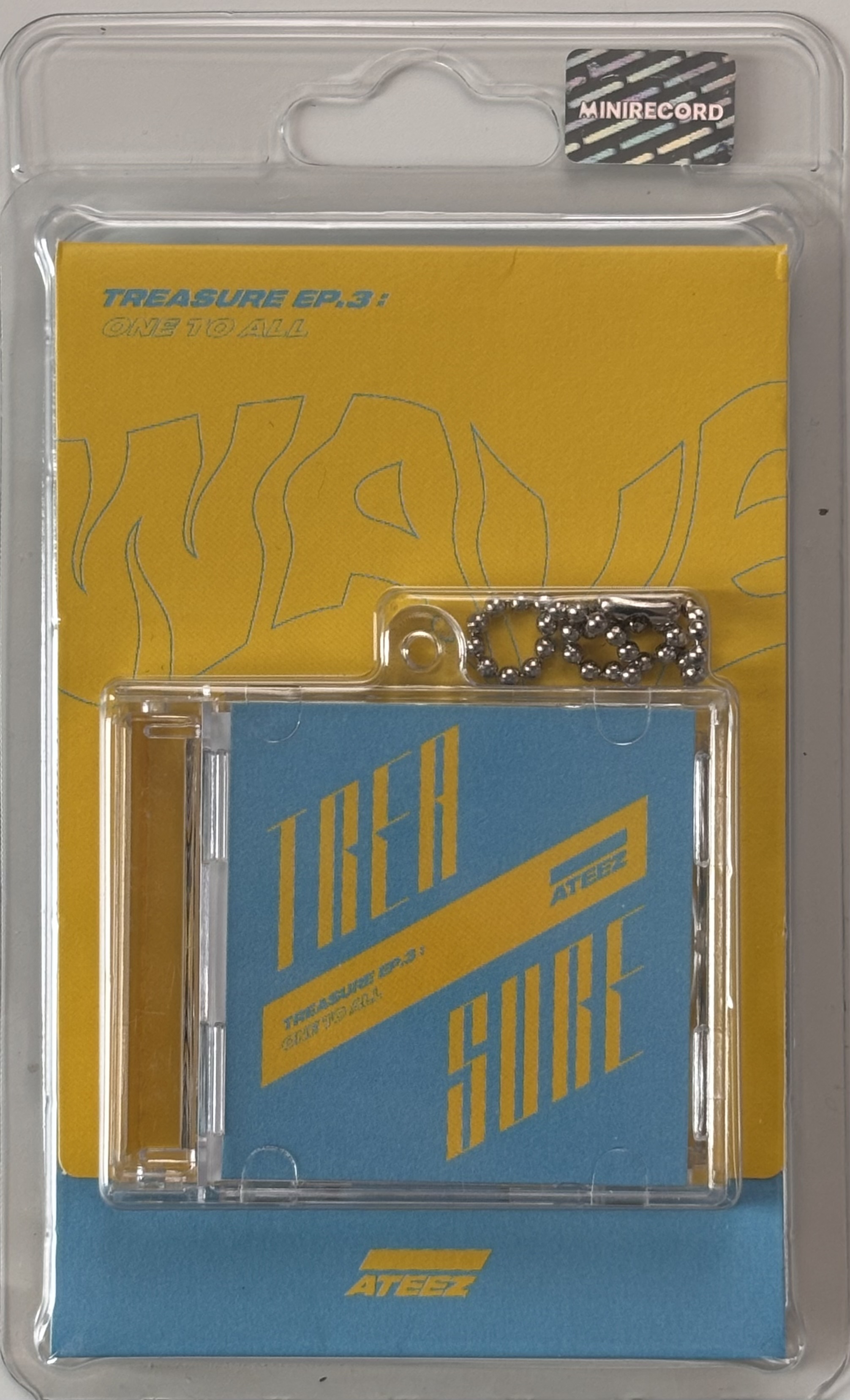 TREASURE EP.3 : One To All - Minirecord Platform Keychain - Wave Version