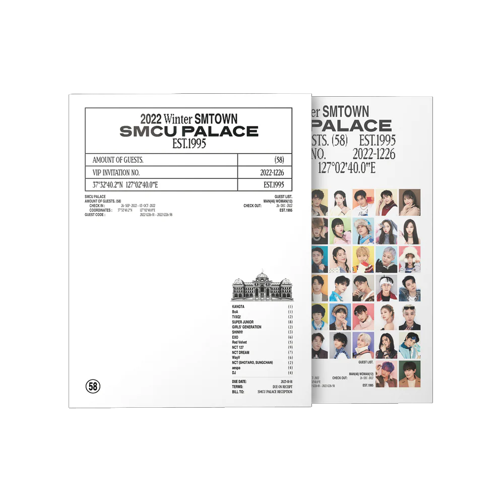 EXO "2022 Winter SMTOWN : SMCU Palace" Portrait Book Version - Album Version
