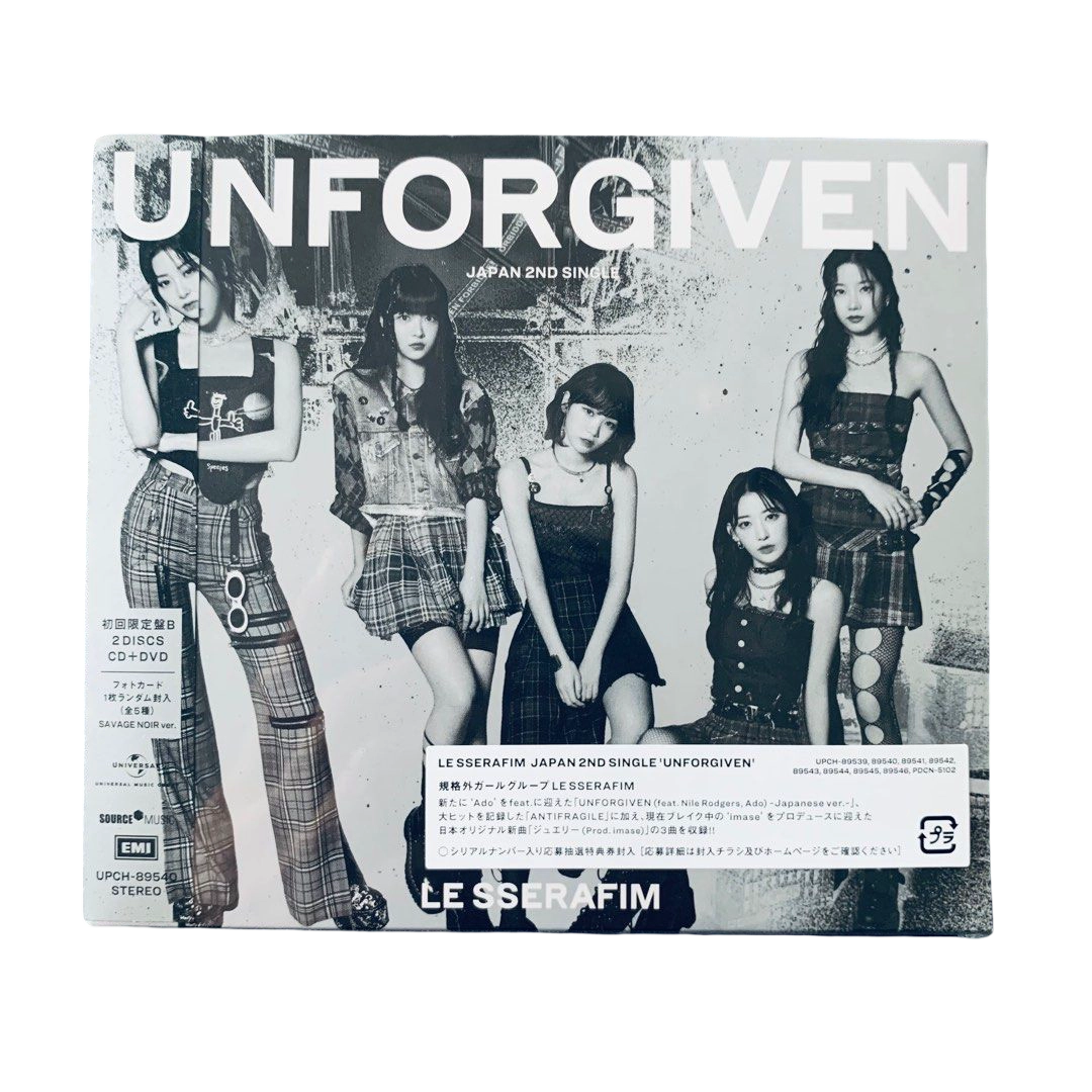LE SSERAFIM "UNFORGIVEN (Japanese Ver)" Limited B - Album Version