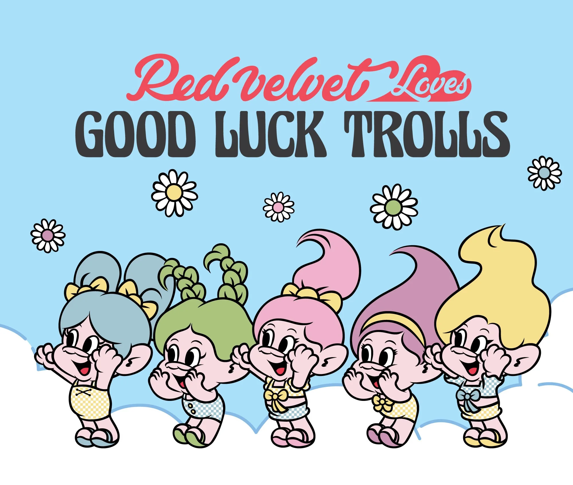 Red Velvet Loves Good Luck Trolls Pop-Up