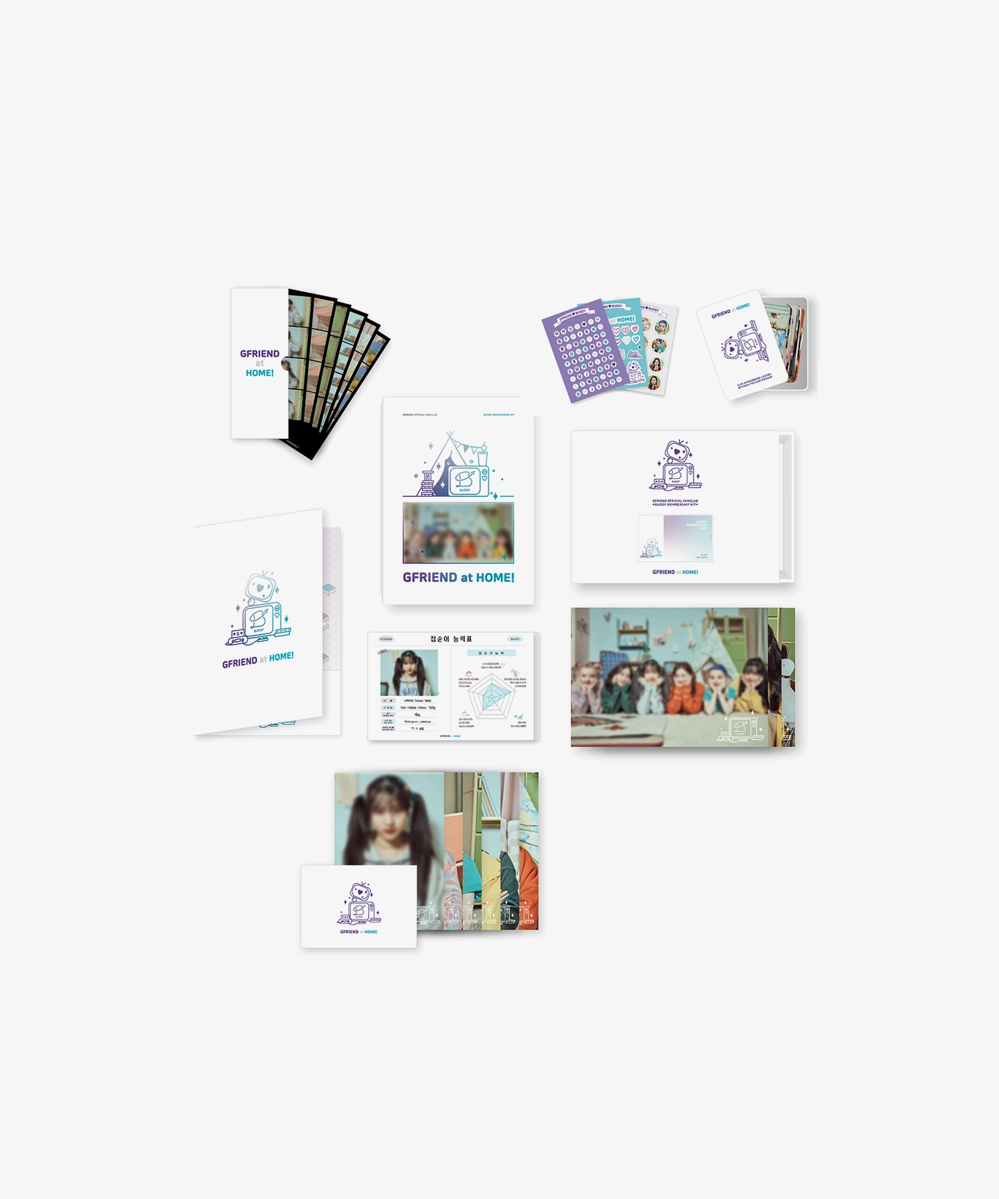 GFRIEND GLOBAL OFFICIAL FANCLUB BUDDY MEMBERSHIP Kit - GFRIEND at HOME