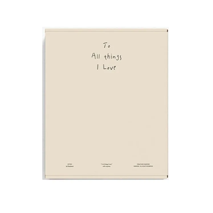 1st PHOTOBOOK - ‘To All Things I Love’