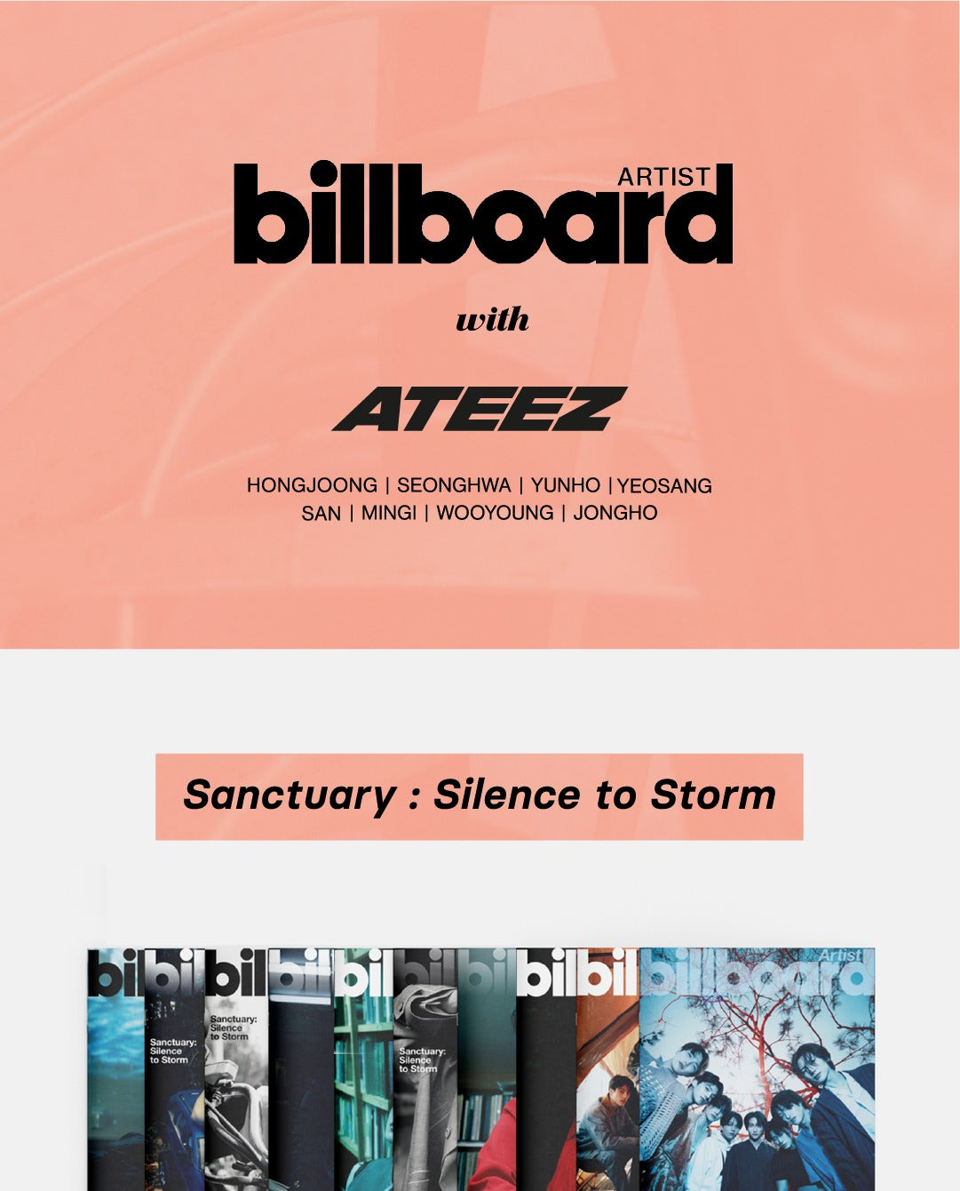 ATEEZ Cover - Billboard Artist Sanctuary: Silence to Storm