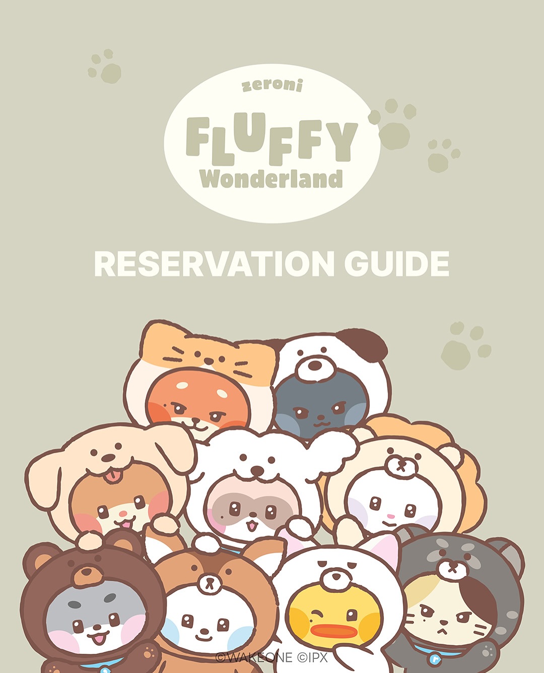 Zeroni Fluffy Wonderland Pop-up (Line Friends)