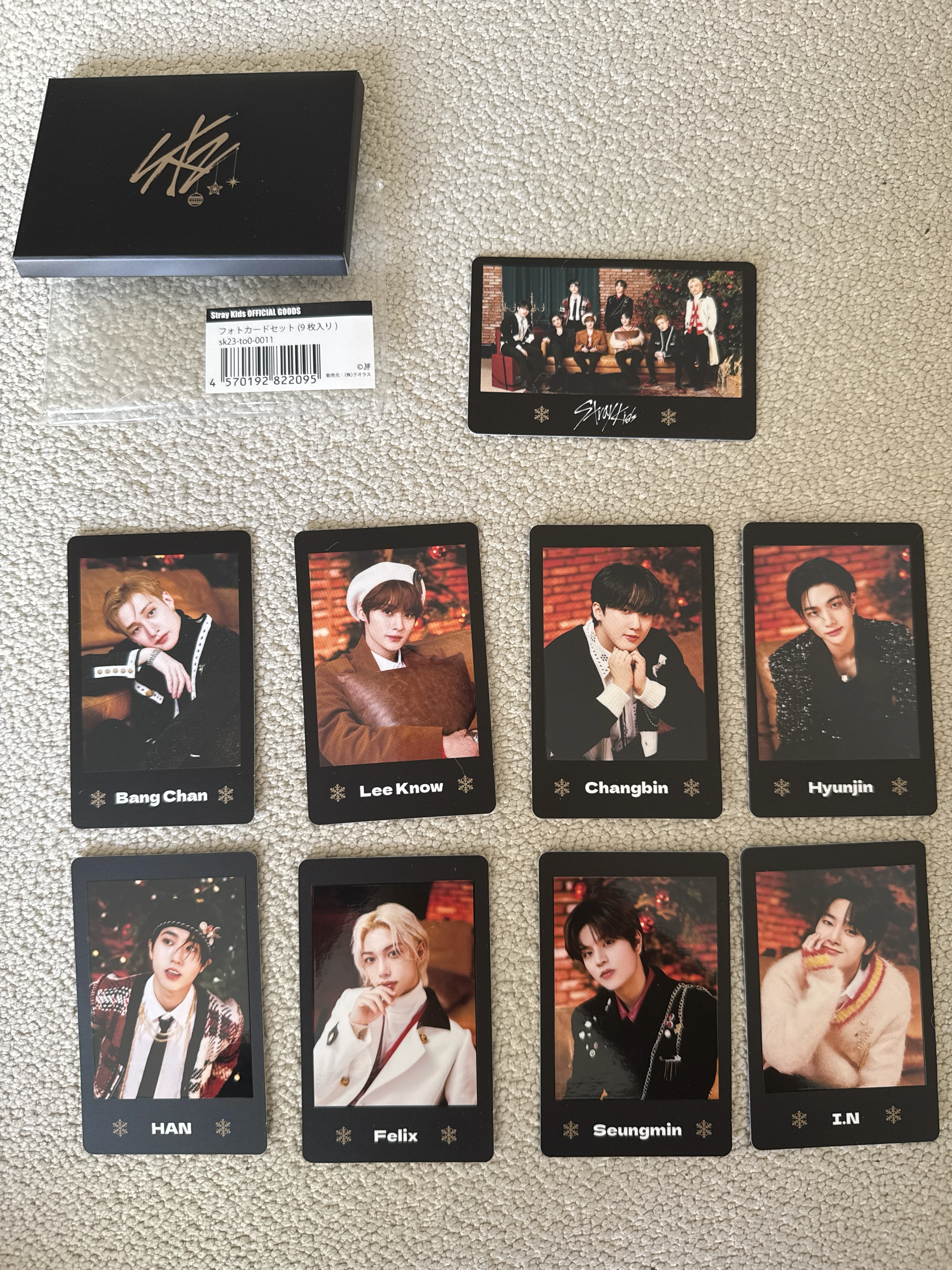 Stray Kids polaroid set X-MAS listing photo 1