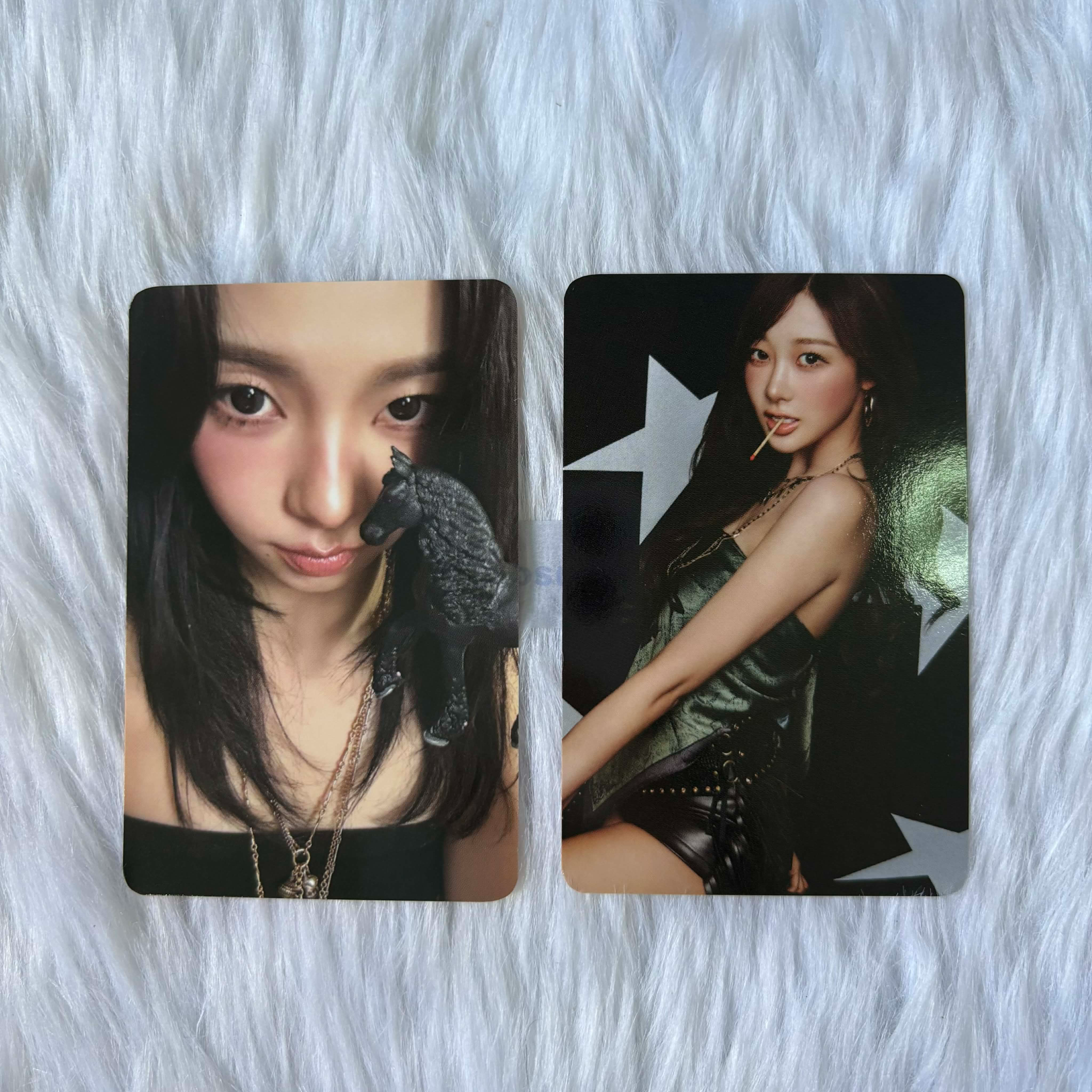 aespa Karina and Giselle 2026 Season's Greeting Random Trading Card Photocard Set listing photo 1