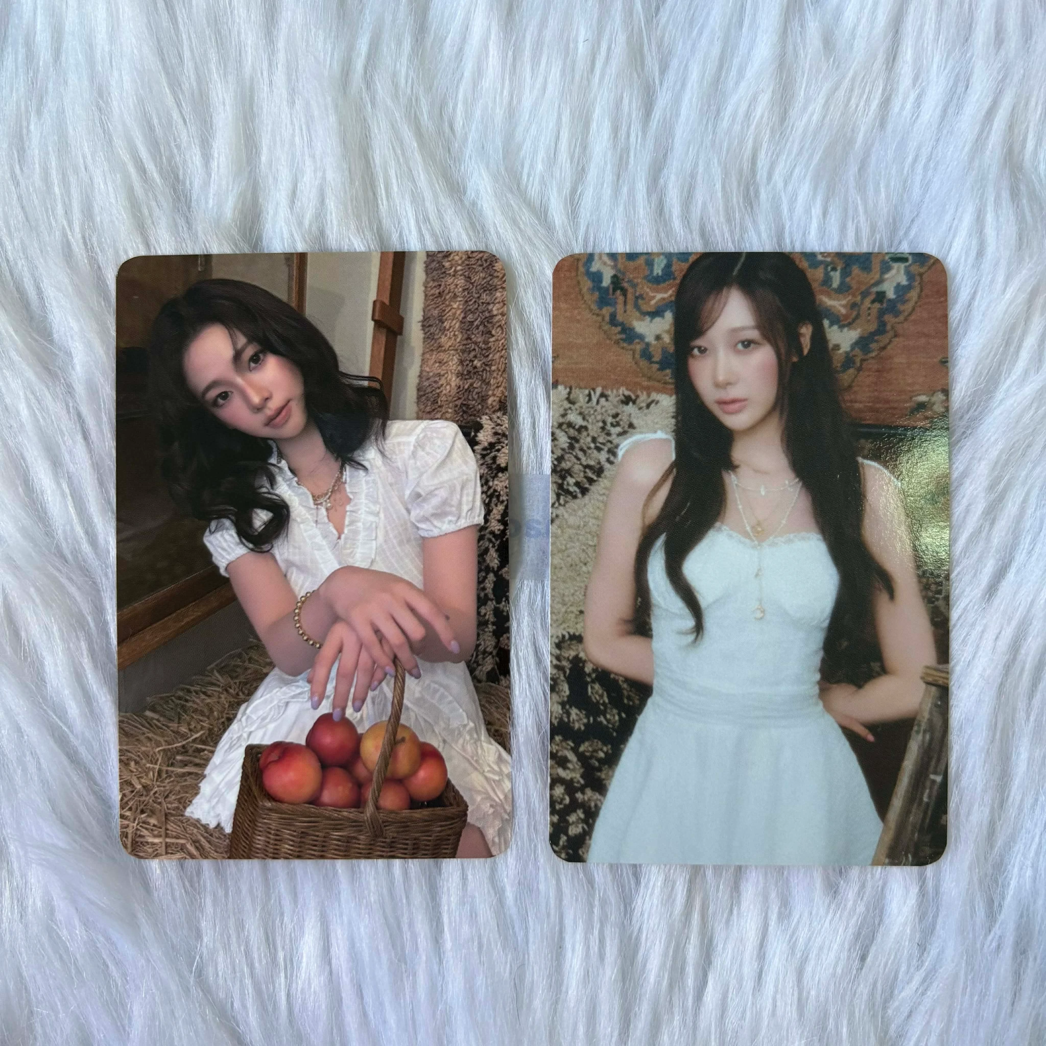 aespa Karina and Giselle 2026 Season's Greeting Random Trading Card Photocard Set 2 listing photo 1