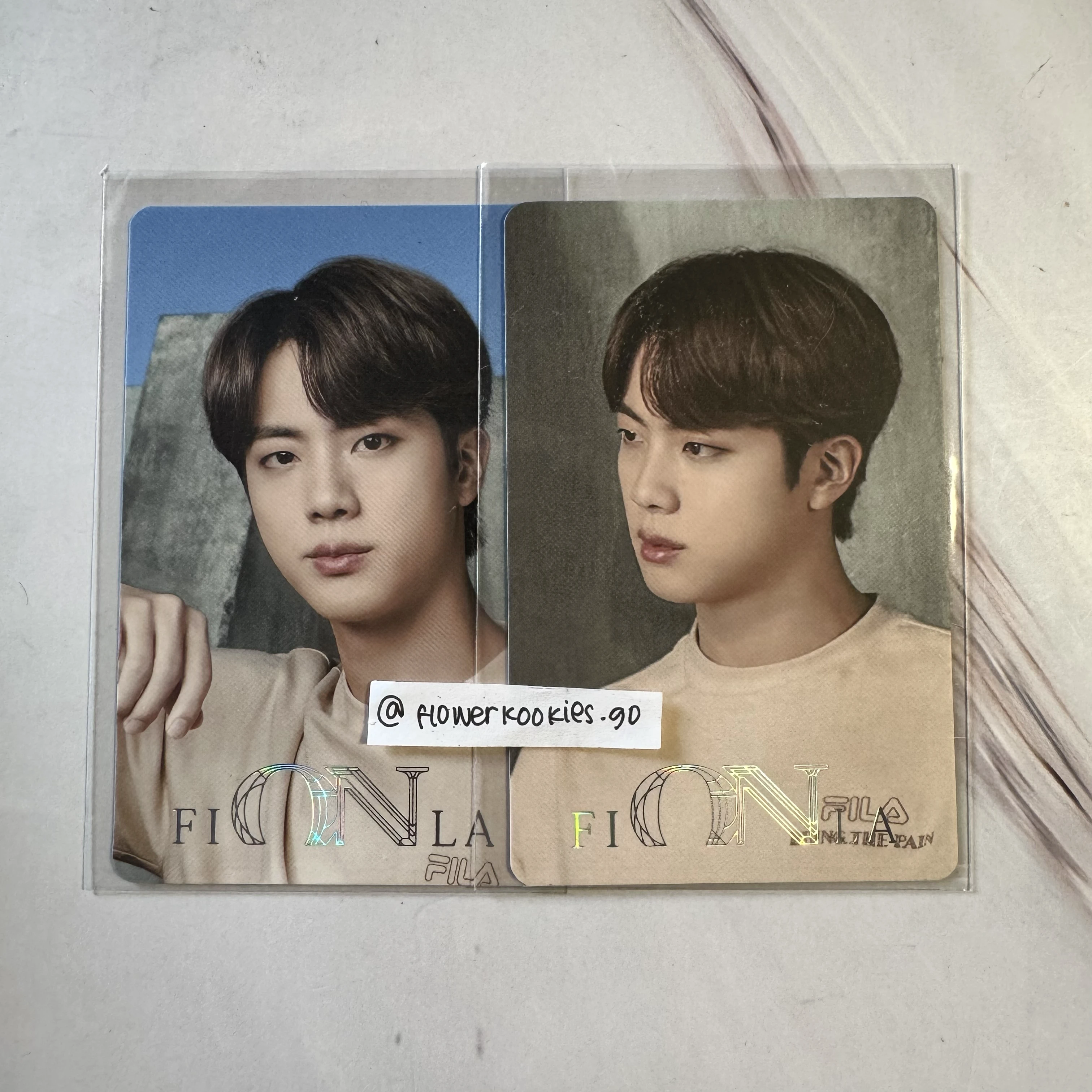 BTS JIN FILA SET listing photo 1