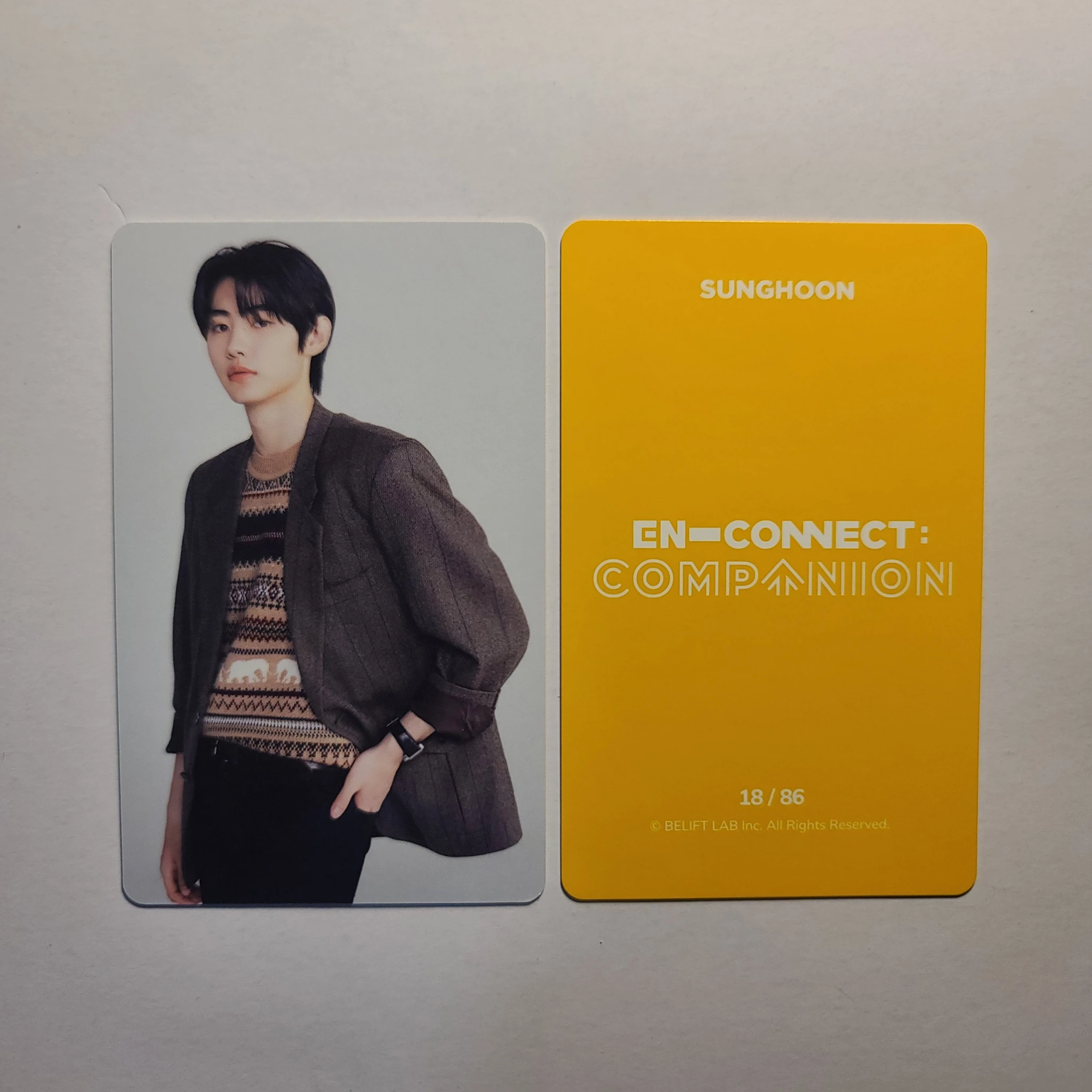 ENHYPEN Sunghoon ENHYPEN - Sunghoon - EN-CONNECT : COMPANION Event trading card listing photo 1
