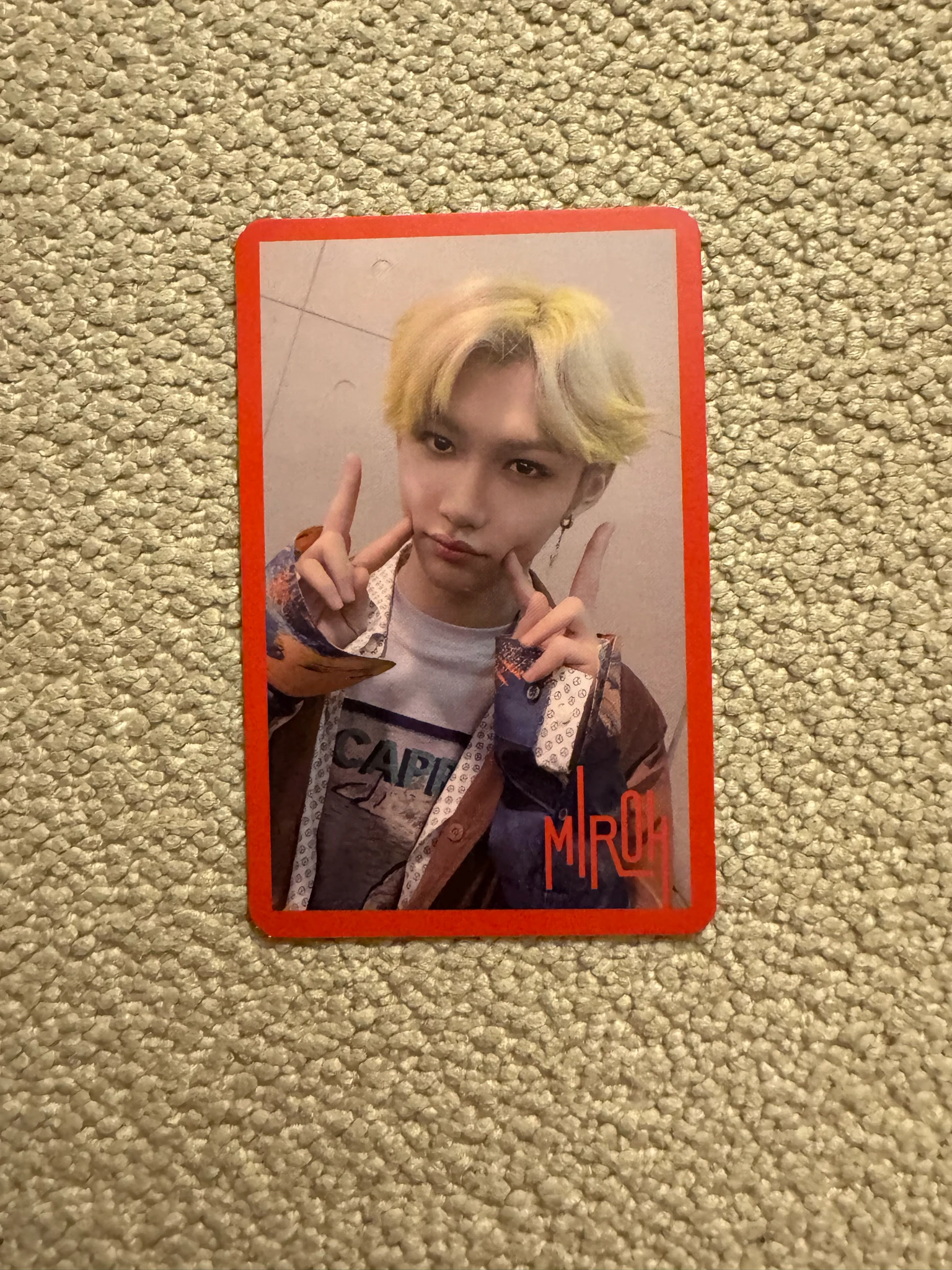 Stray Kids Felix Stray Kids - Felix - Clé 1: Miroh Album album photocard red border ver. listing photo 1