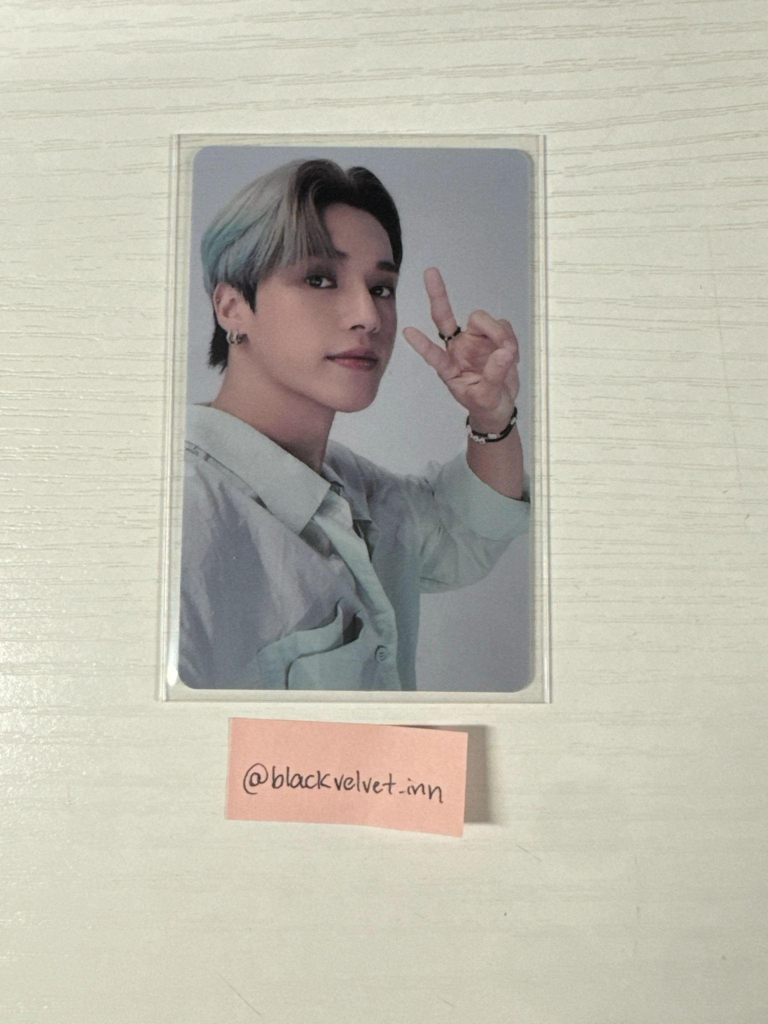 ATEEZ Wooyoung ATEEZ - Wooyoung - ZERO : FEVER Part.3 Album lucky draw (LD) soundwave round 2 pvc card version 1 listing photo 1