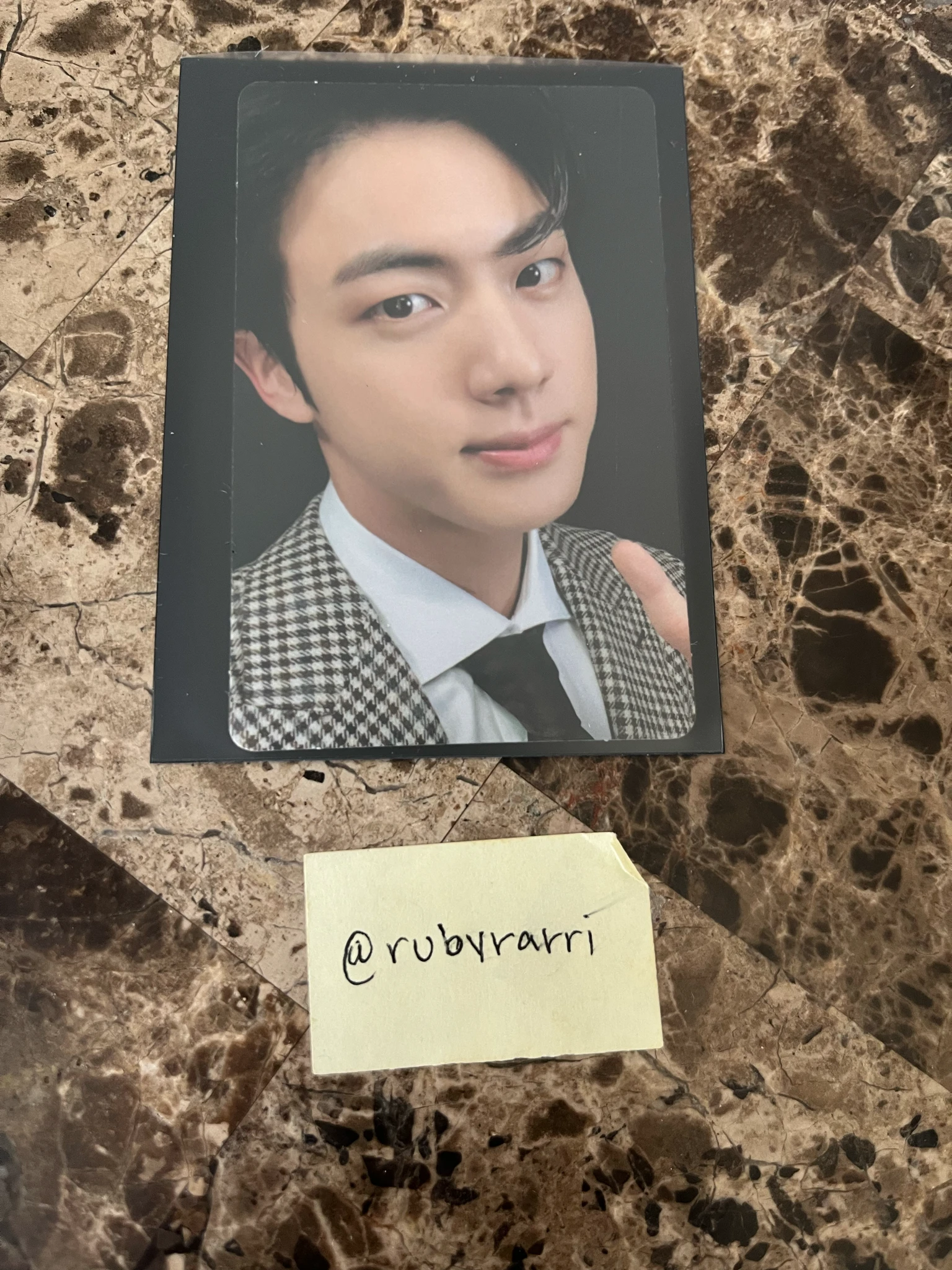 BTS Jin BTS - Jin - Map of the Soul: 7 Album album photocard ver. 3 listing photo 1