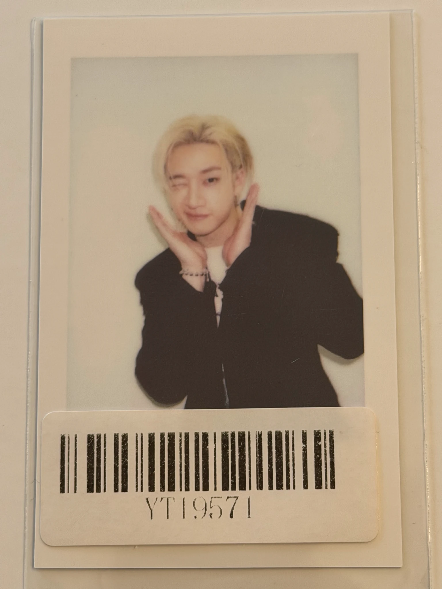 Stray Kids Bang Chan Stray Kids - Bang Chan - KARMA Album offline KMStation fansign polaroid shanghai round 1 listing photo 1