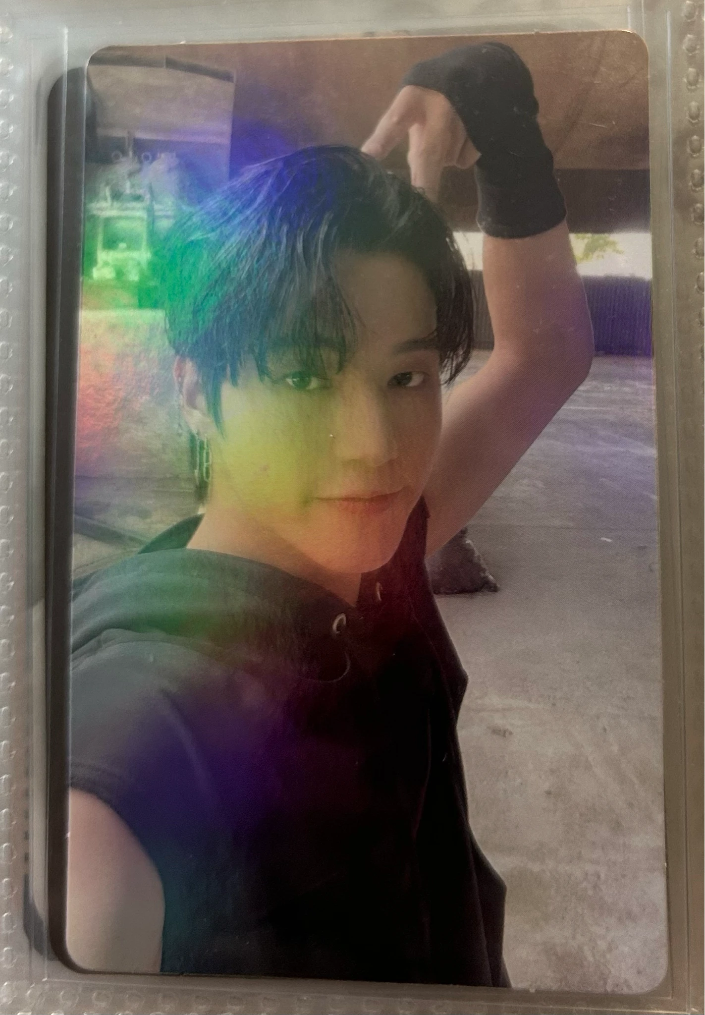 ATEEZ Wooyoung ATEEZ - Wooyoung - THE WORLD EP.1 : MOVEMENT Album holographic (hologram) kaura world beatroad pob (pre-order benefit) round 1 listing photo 1