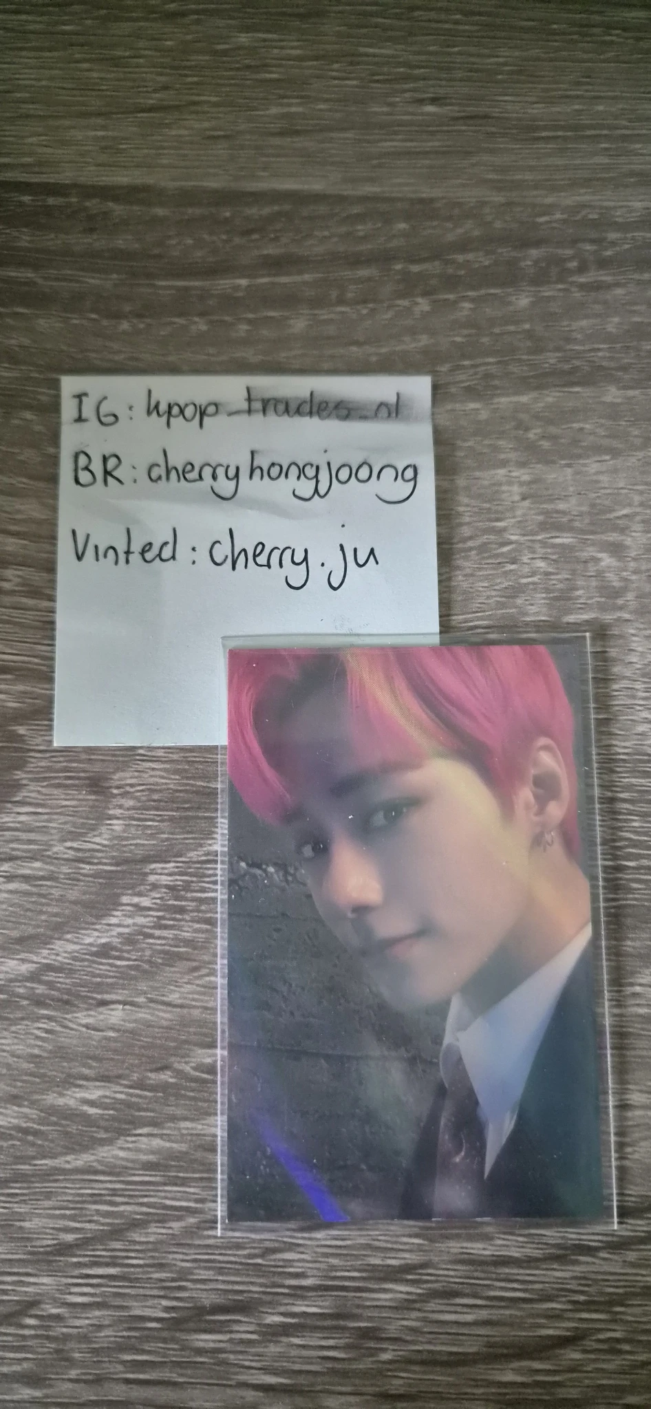 ONEUS Hwanwoong ONEUS - Hwanwoong - DEVIL Album makestar video call (fancall) B version holographic (hologram) listing photo 1