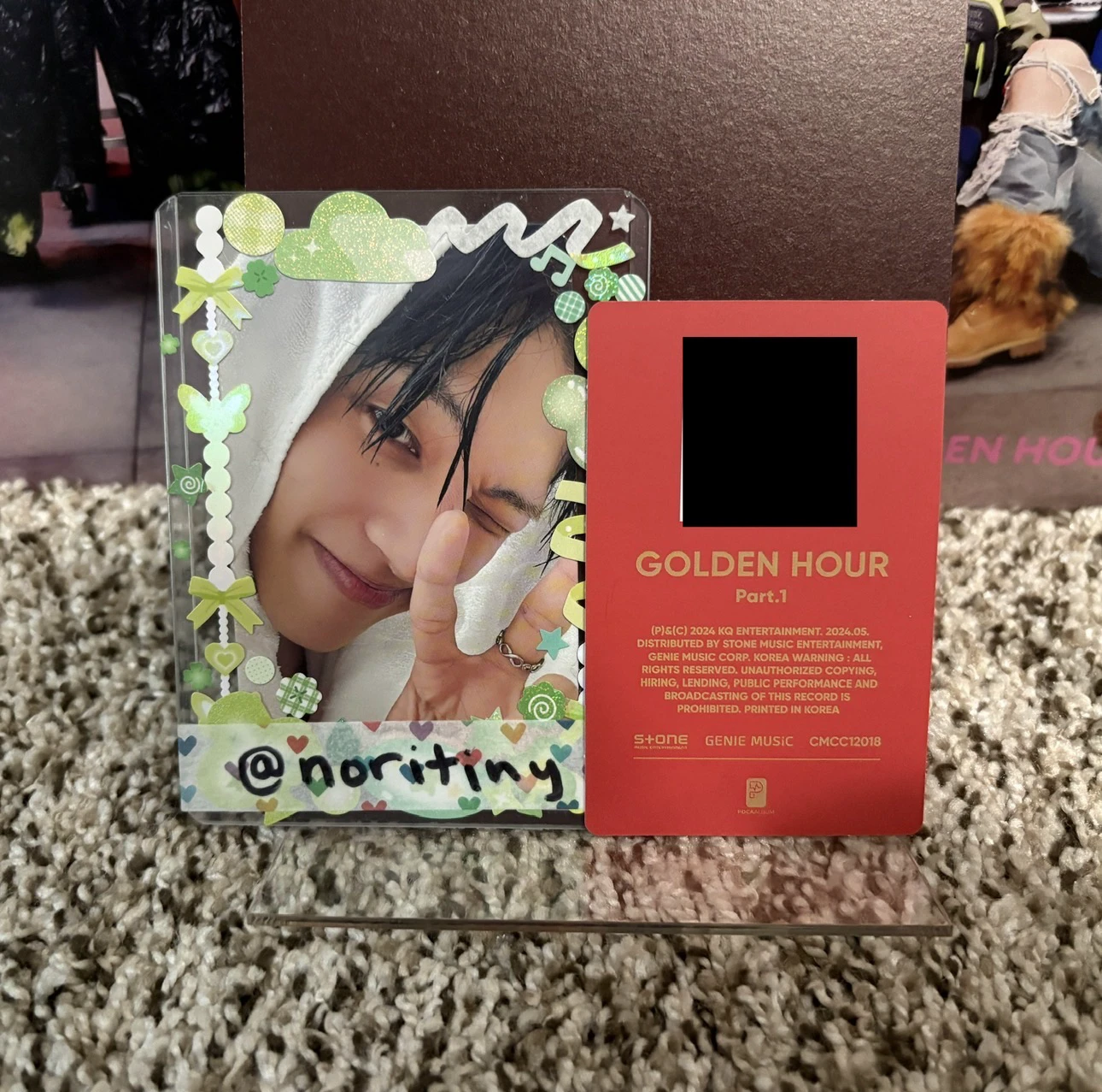 ATEEZ Yunho ATEEZ - Yunho - Golden Hour : Part.1 Album poca album qr card listing photo 2