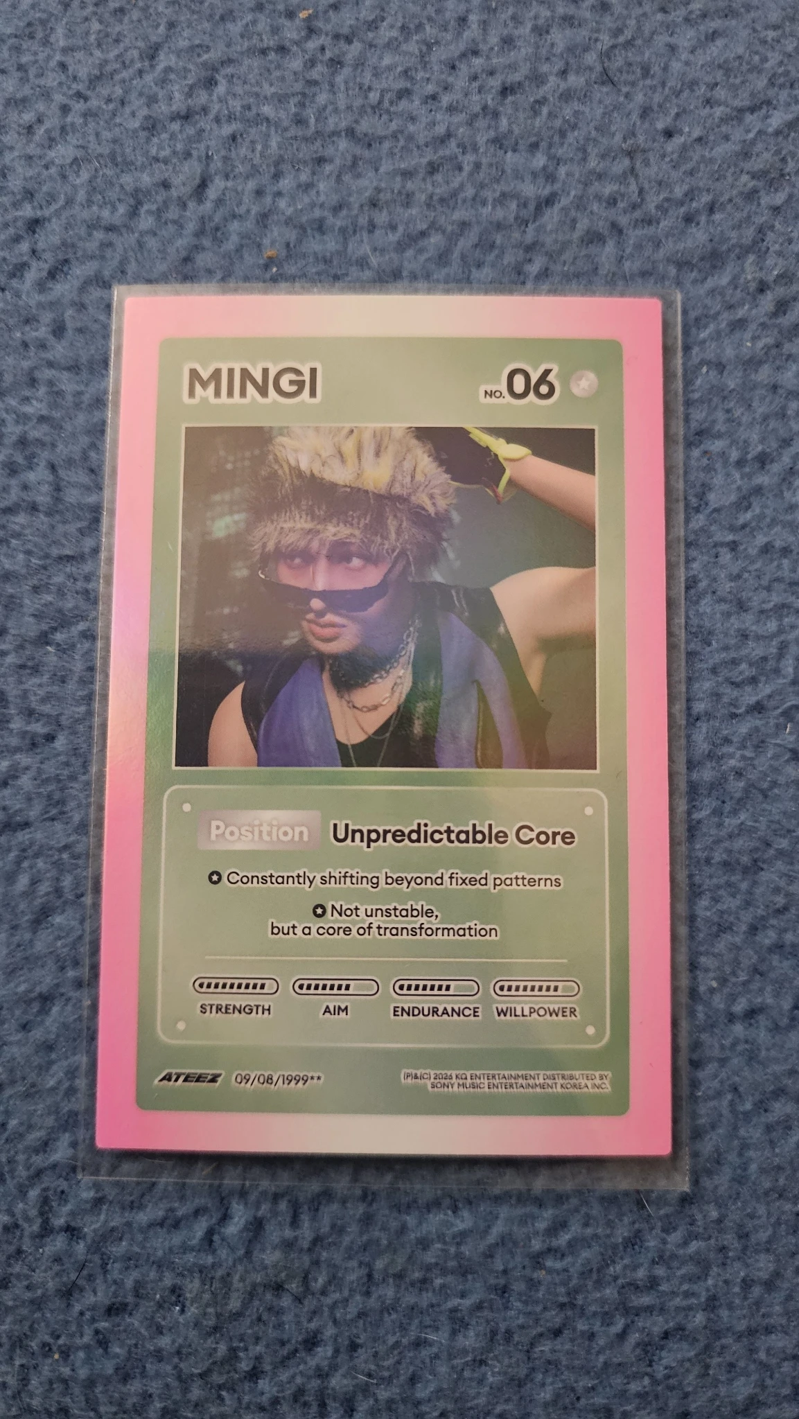 ATEEZ Mingi ATEEZ - Mingi - GOLDEN HOUR : Part.5 Album character card Z version album photocard listing photo 1