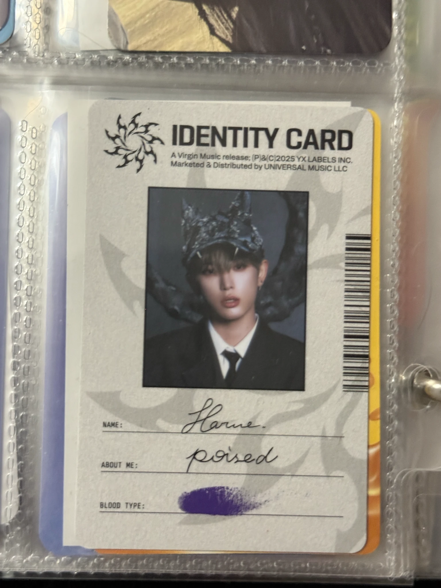 &TEAM Harua &TEAM - Harua - Go in Blind - EP Album album photocard standard version id card listing photo 1