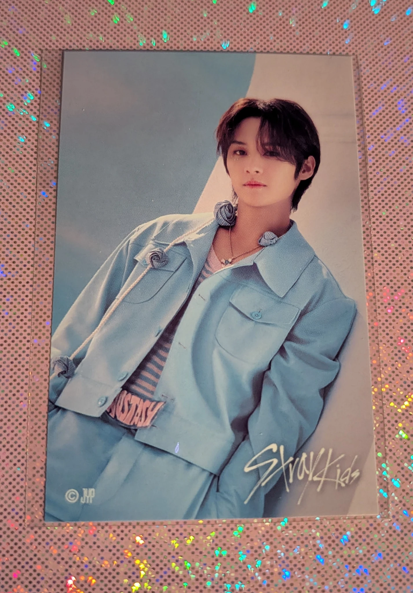 Stray Kids Lee Know Stray Kids - Lee Know - 5-Star Dome Tour 2023 Event version 2 round 2 lottery sticker jpfc (japan fanclub) sticker card supplemental listing photo 1