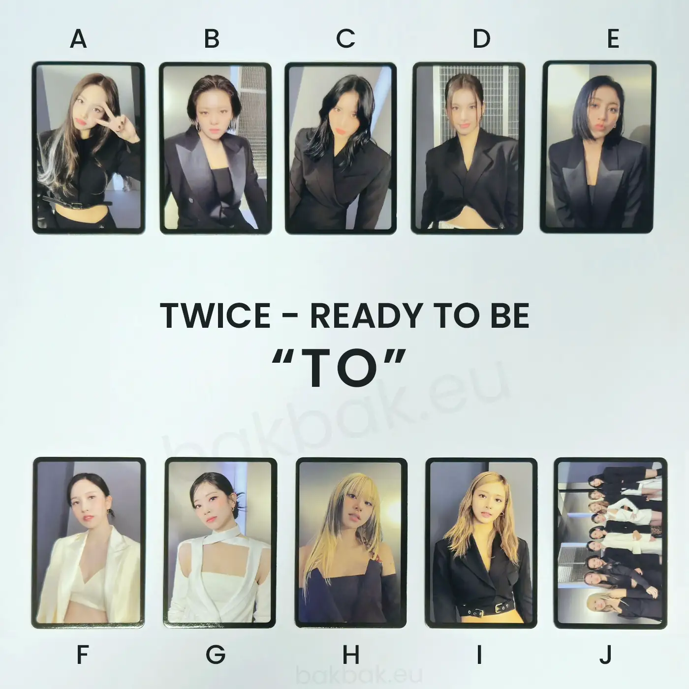 TWICE TWICE - Ready To Be Album photocard set to version pob (pre-order benefit) horizontal listing photo 1