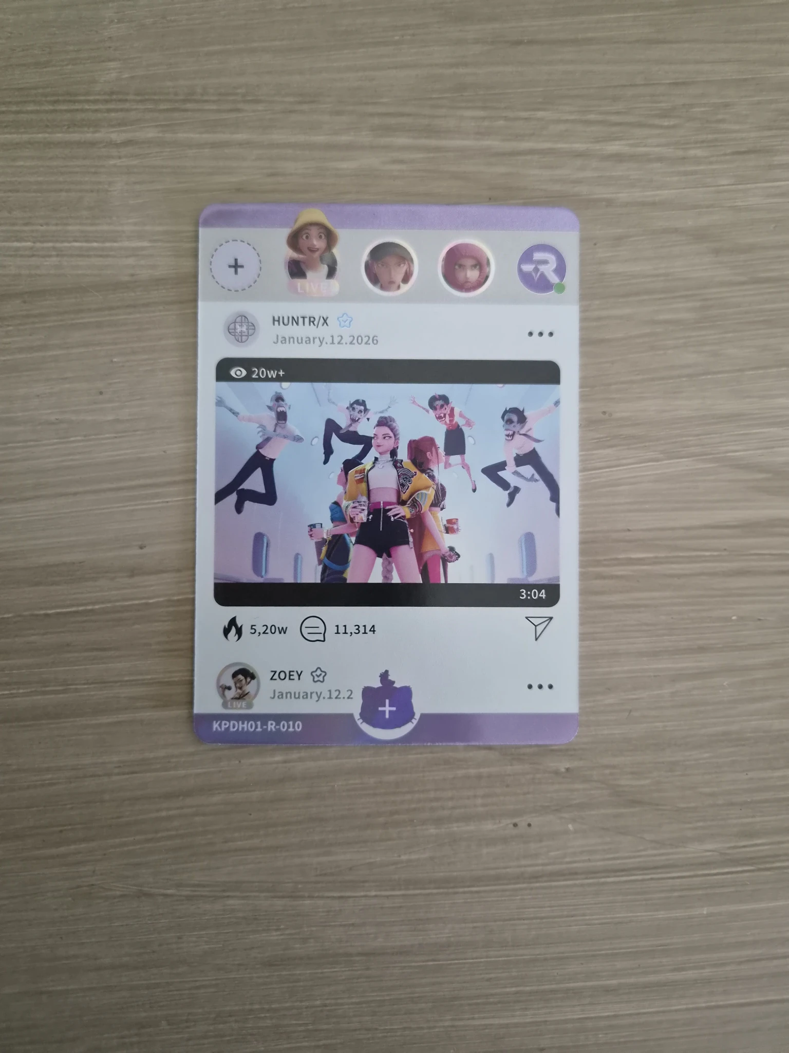 KPop Demon Hunters KPop Demon Hunters - Rumi & Zoey & Mira - Kayou x KDH Collectable Trading Cards Other brand collaboration trading card classic version holographic (hologram) listing photo 1