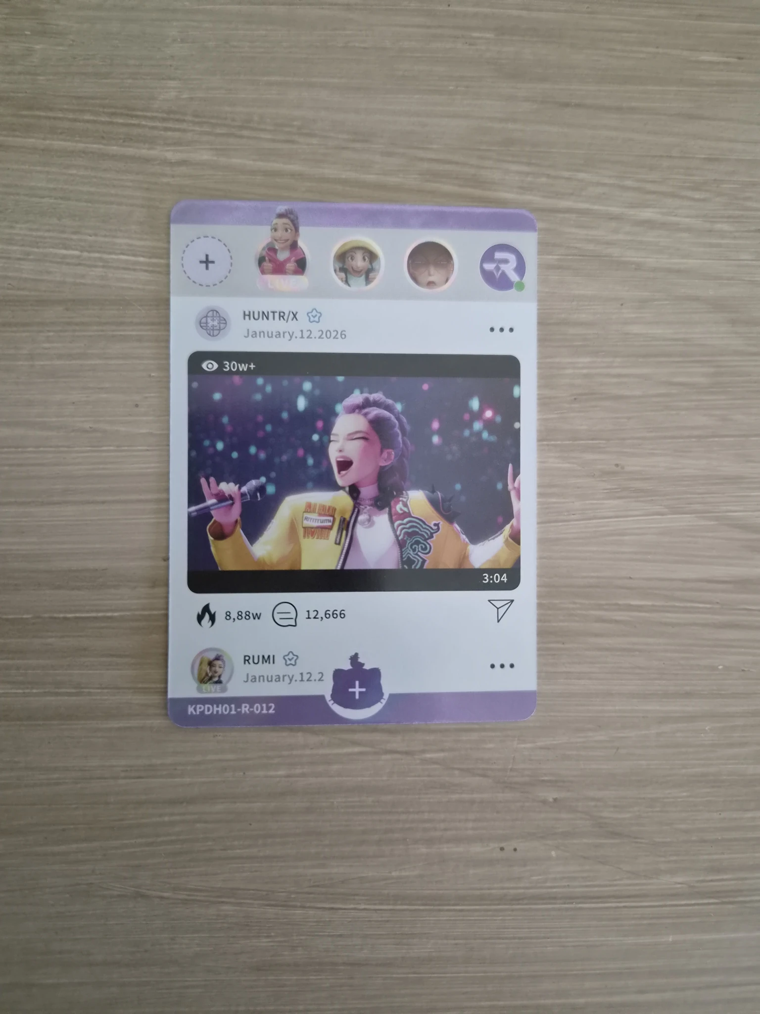 KPop Demon Hunters Rumi KPop Demon Hunters - Rumi - Kayou x KDH Collectable Trading Cards Other brand collaboration trading card classic version holographic (hologram) listing photo 1