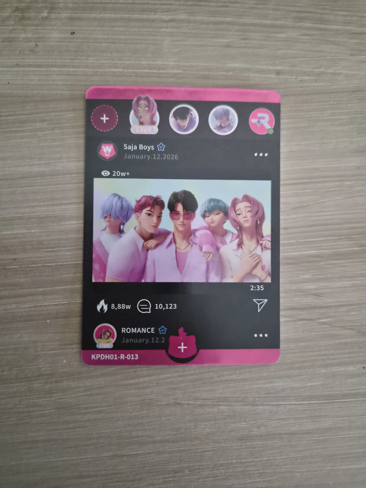 KPop Demon Hunters KPop Demon Hunters - Baby Saja & Romance Saja & Abby Saja - Kayou x KDH Collectable Trading Cards Other brand collaboration trading card classic version holographic (hologram) listing photo 1