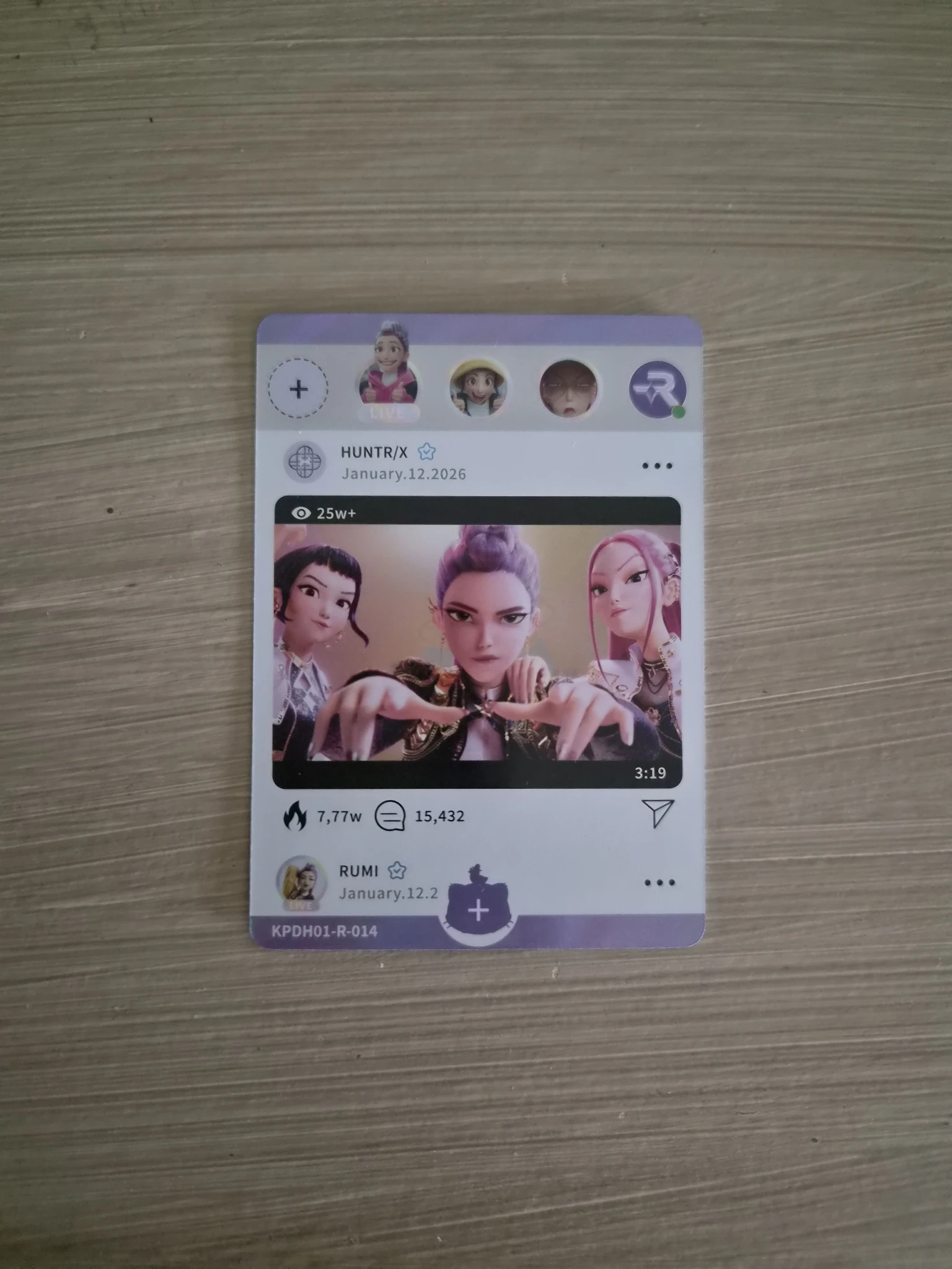 KPop Demon Hunters KPop Demon Hunters - Rumi & Zoey & Mira - Kayou x KDH Collectable Trading Cards Other brand collaboration trading card classic version holographic (hologram) listing photo 1