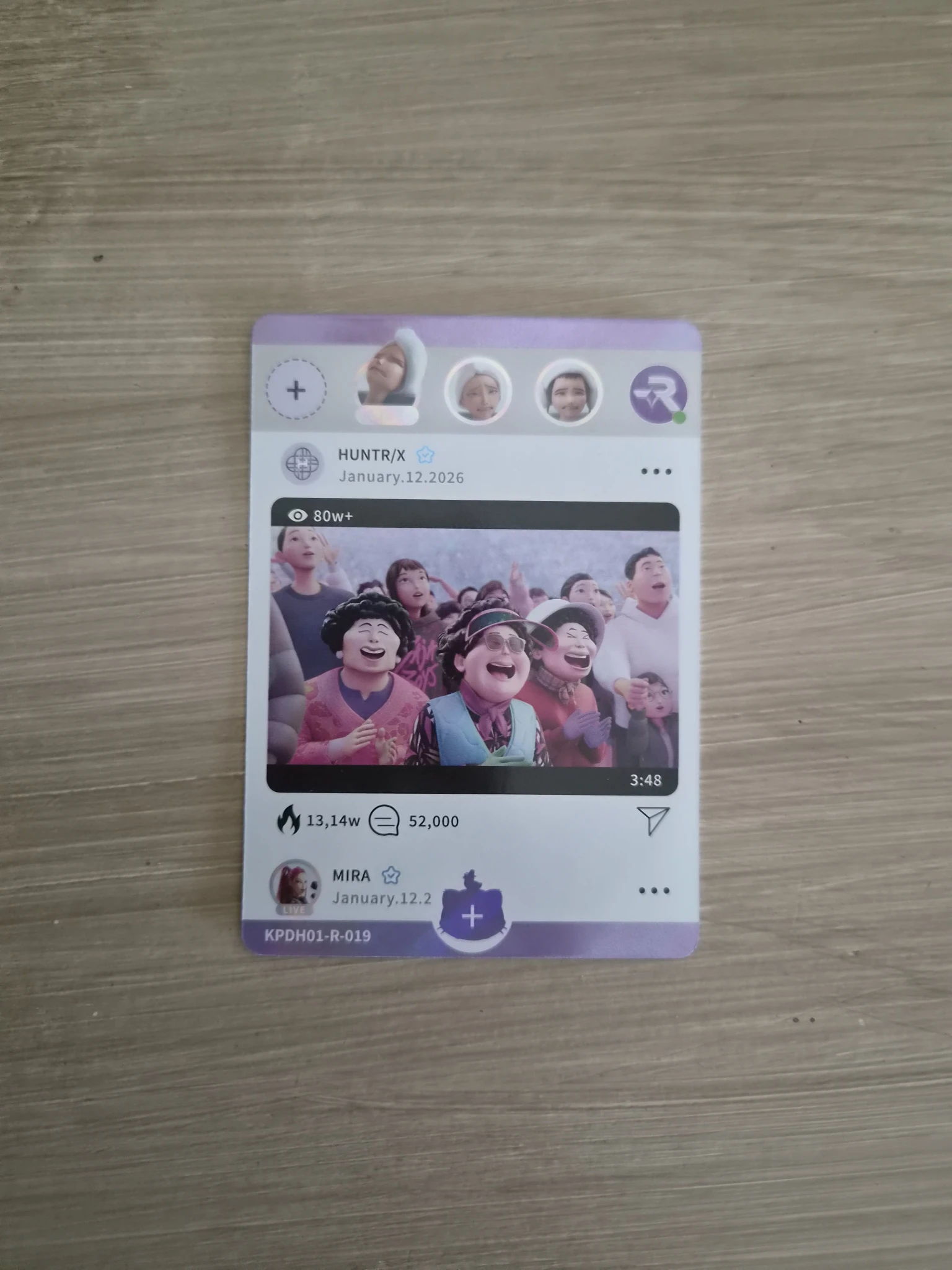 KPop Demon Hunters KPop Demon Hunters - Other brand collaboration trading card classic version holographic (hologram) listing photo 1