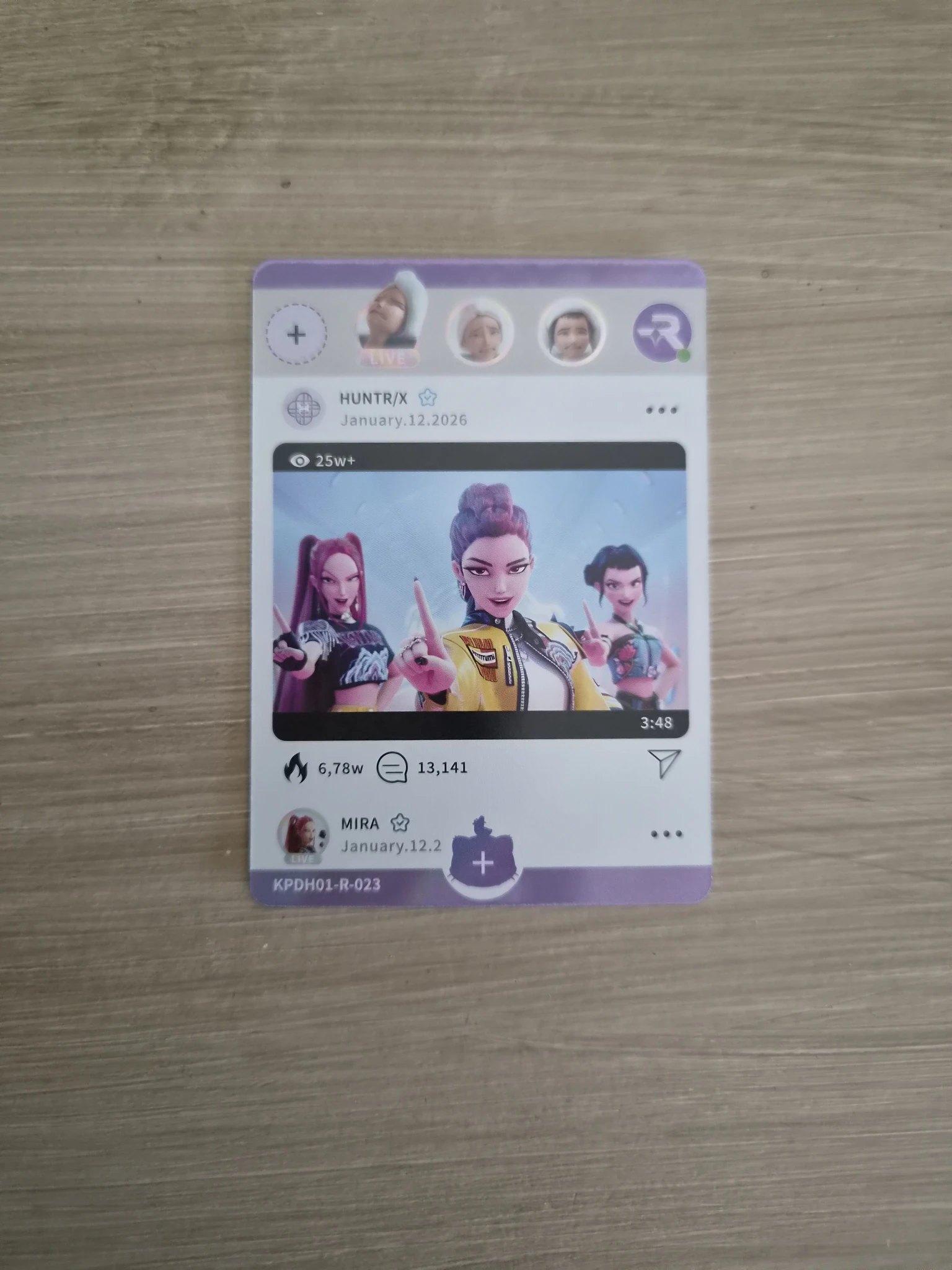KPop Demon Hunters KPop Demon Hunters - Rumi & Zoey & Mira - Kayou x KDH Collectable Trading Cards Other brand collaboration trading card classic version holographic (hologram) listing photo 1
