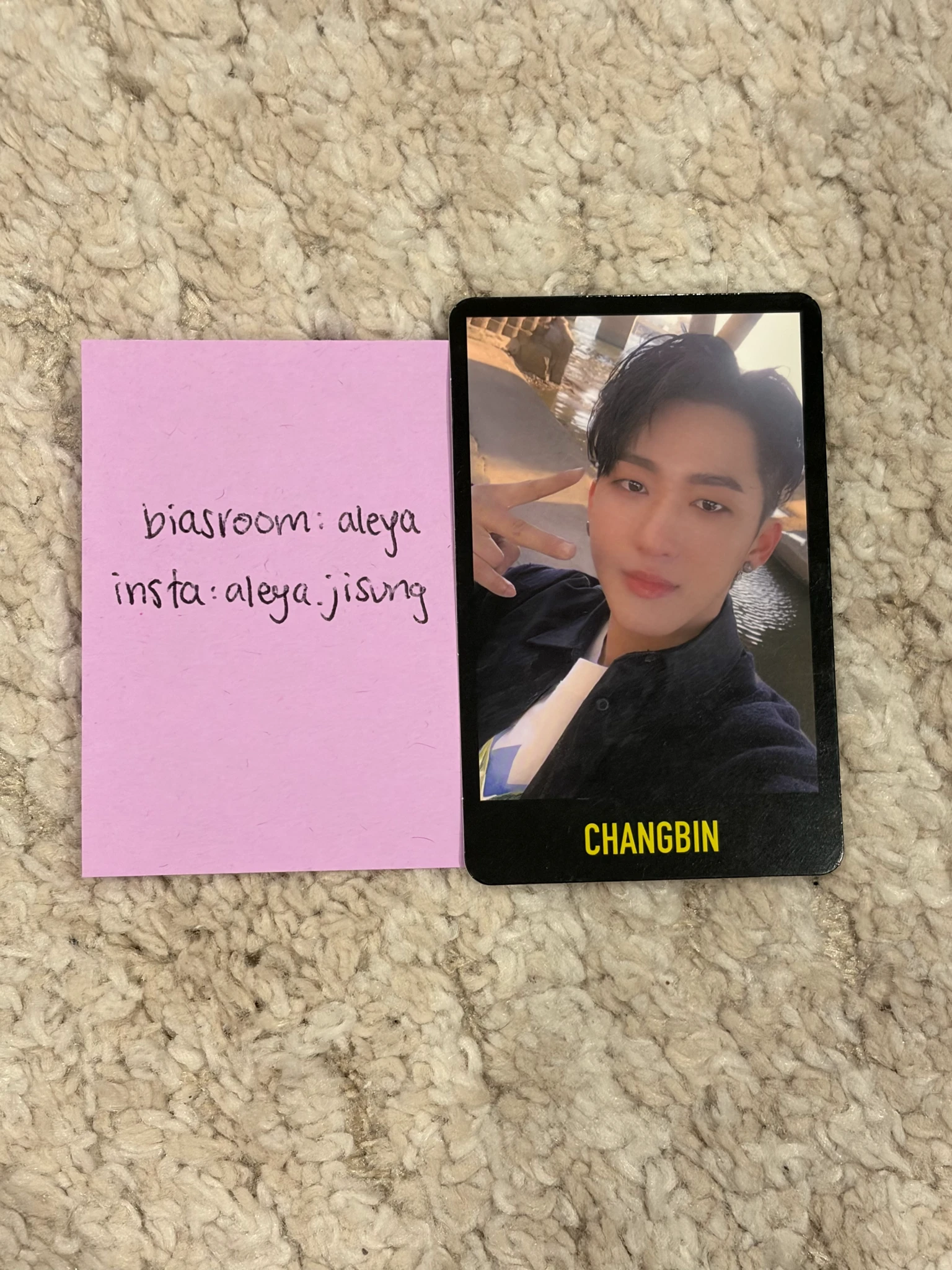 Stray Kids Changbin Stray Kids - Changbin - Clé 1: Miroh Album album photocard black border listing photo 1
