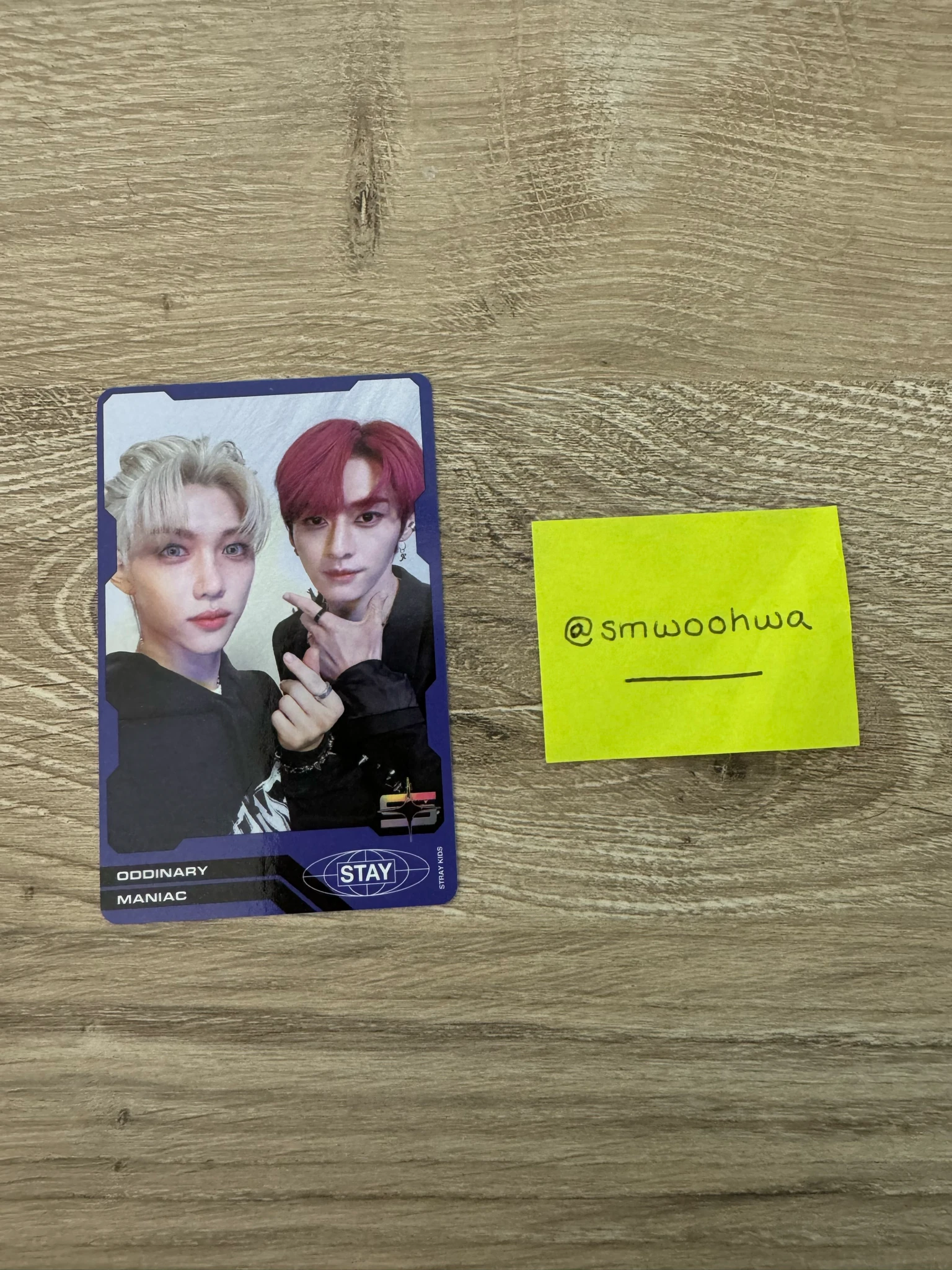 Stray Kids Stray Kids - Felix & Lee Know - Oddinary Album trading card pre-order benefit album photocard listing photo 1