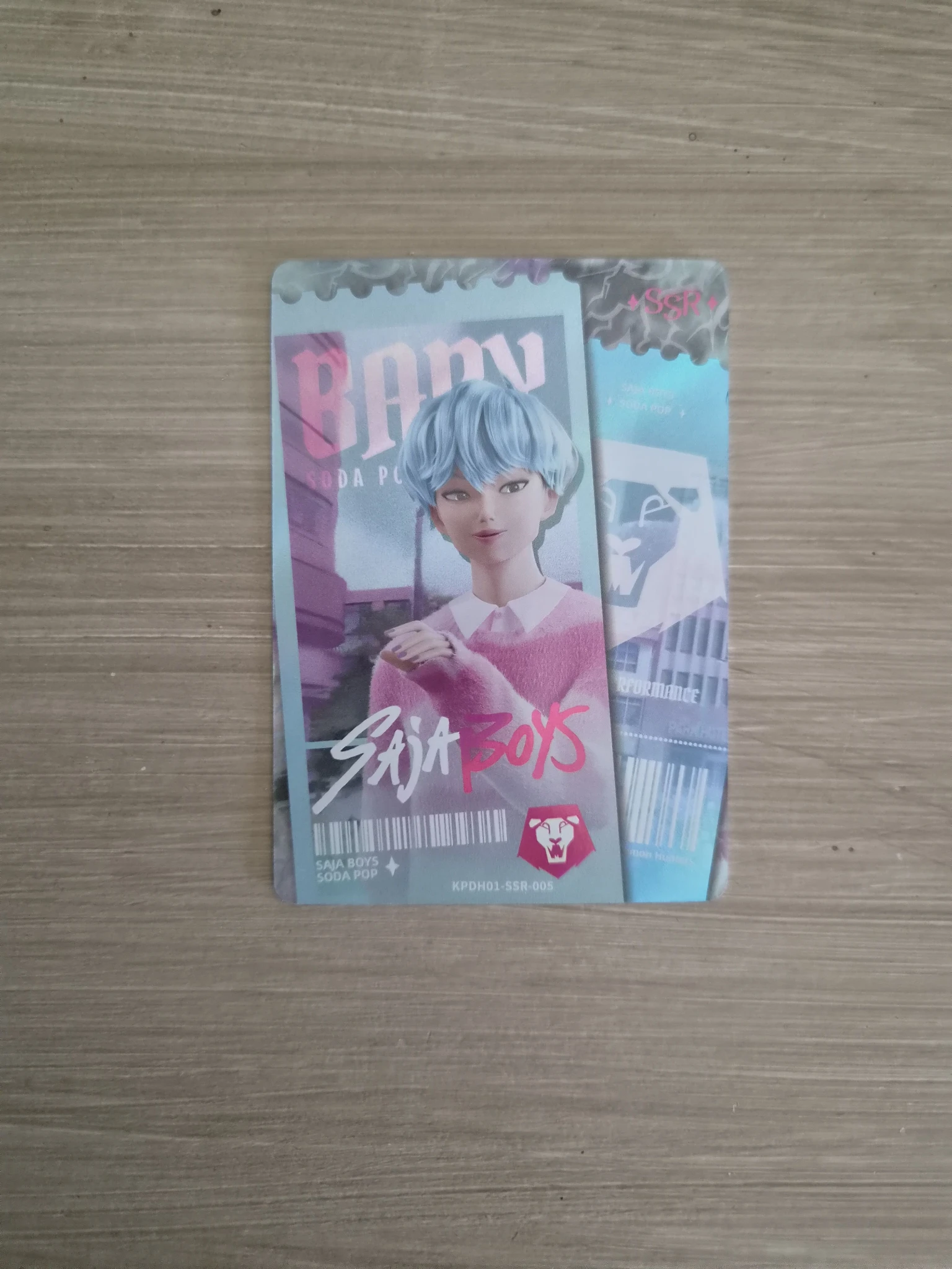 KPop Demon Hunters Baby Saja KPop Demon Hunters - Baby Saja - Kayou x KDH Collectable Trading Cards Other brand collaboration trading card classic version energy version listing photo 1