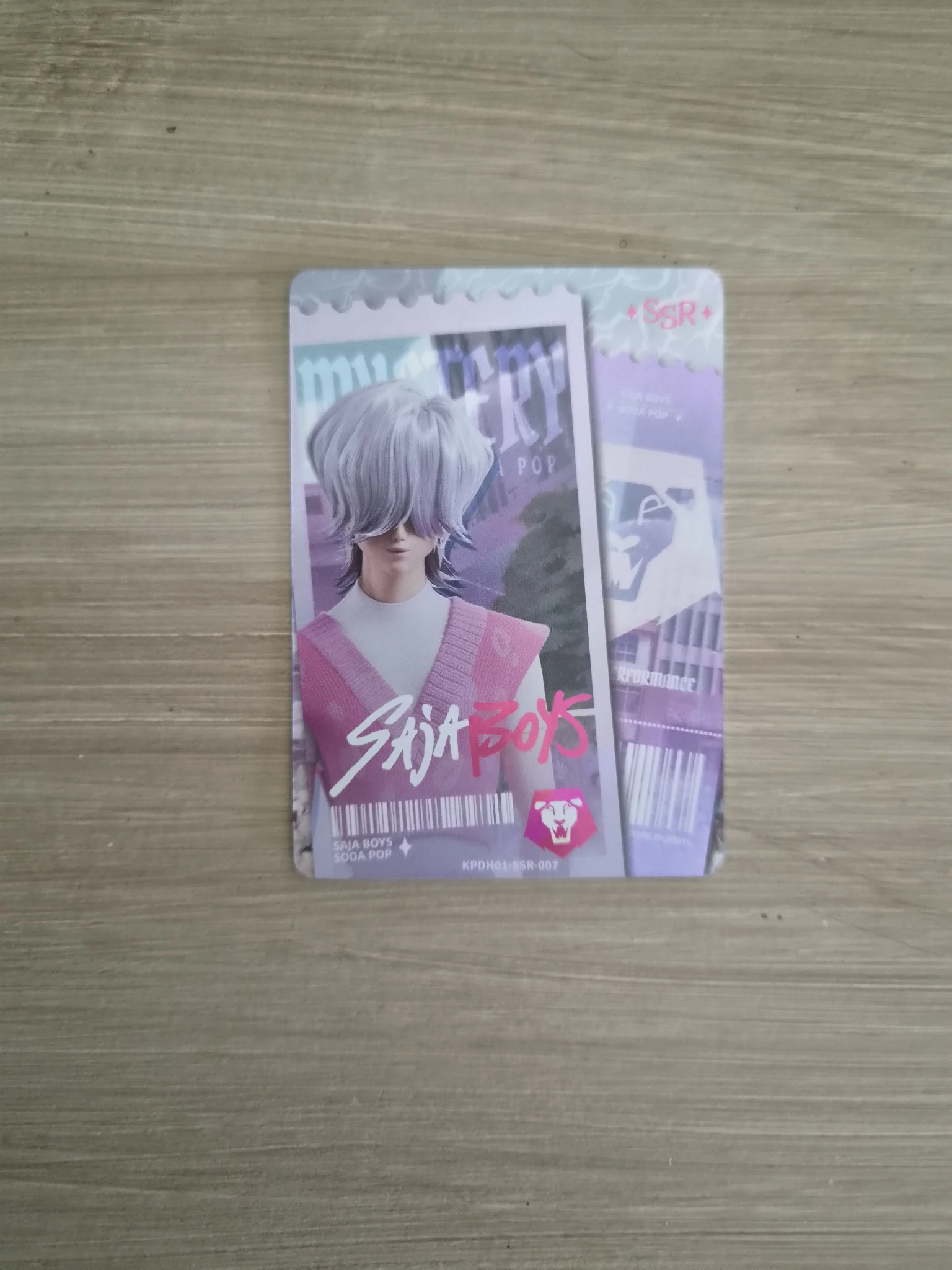 KPop Demon Hunters Mystery Saja KPop Demon Hunters - Mystery Saja - Kayou x KDH Collectable Trading Cards Other brand collaboration trading card classic version energy version listing photo 1