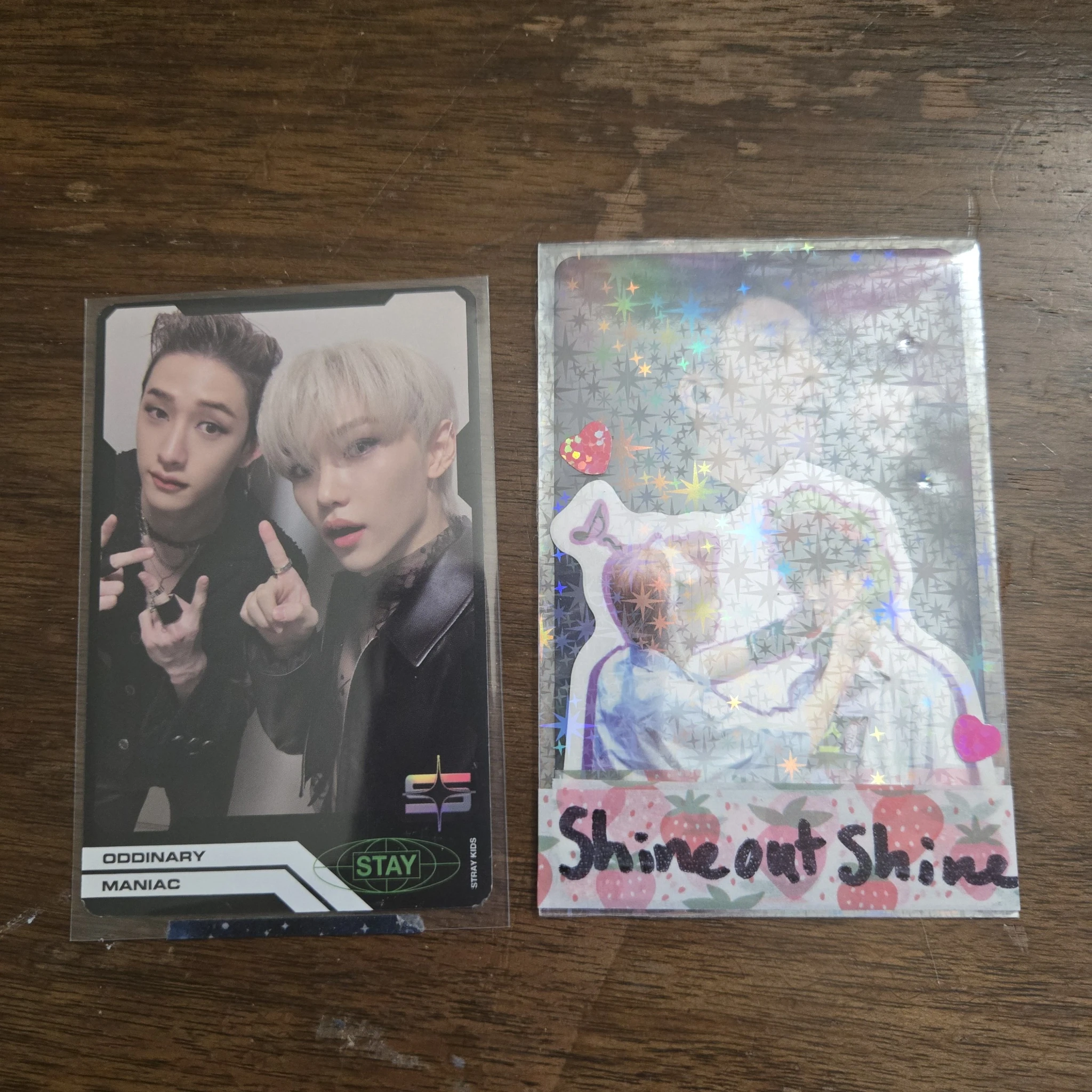 Stray Kids Stray Kids - Bang Chan & Felix - Oddinary Album album photocard unit listing photo 1