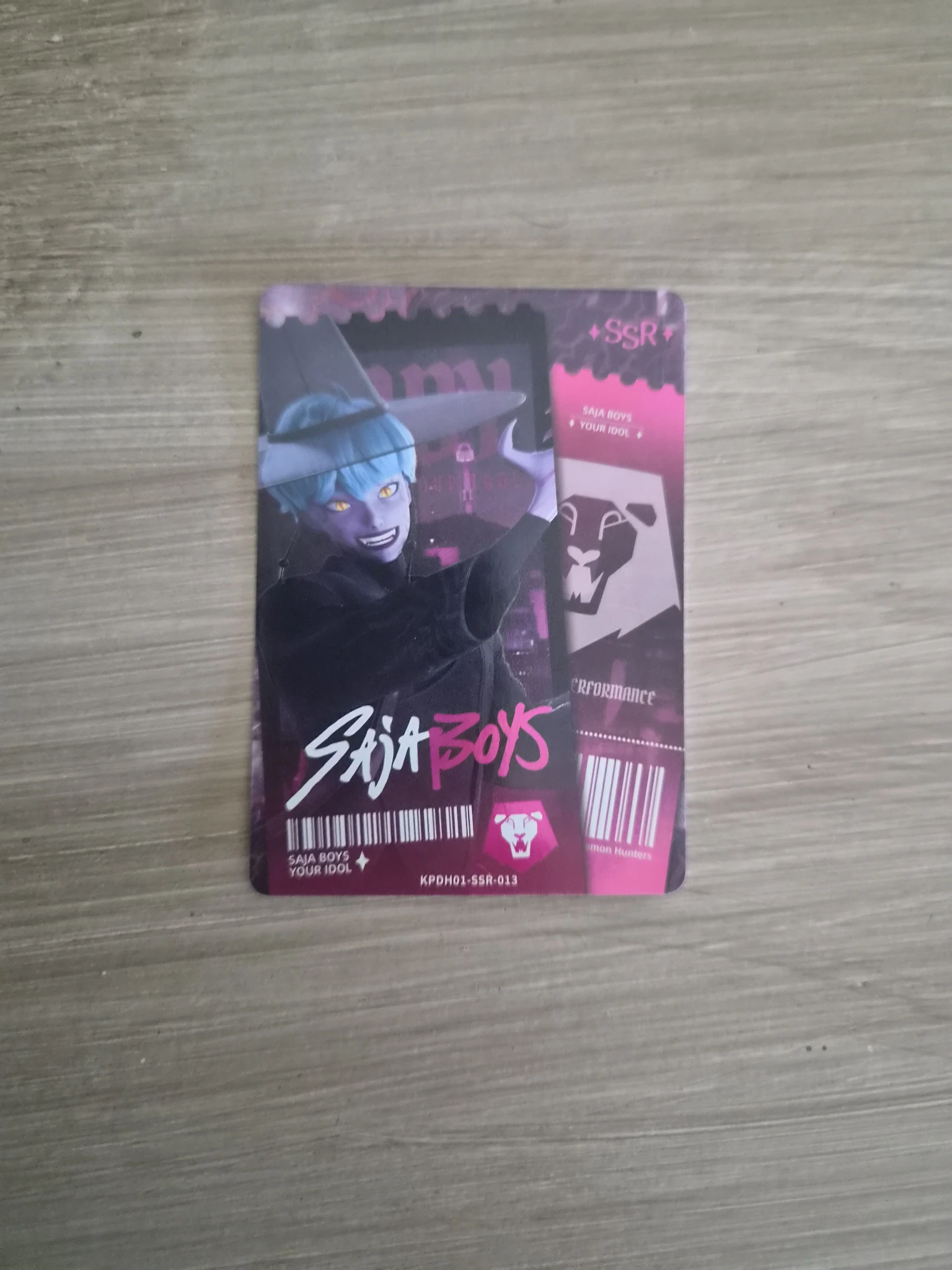 KPop Demon Hunters Baby Saja KPop Demon Hunters - Baby Saja - Kayou x KDH Collectable Trading Cards Other brand collaboration trading card energy version listing photo 1