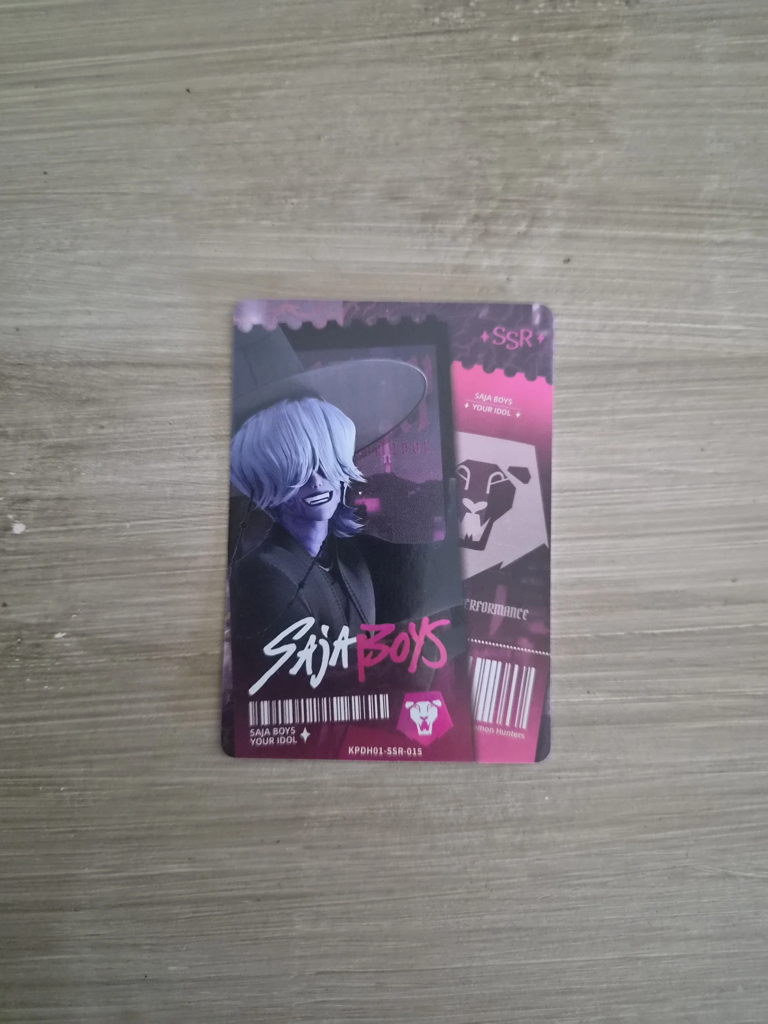 KPop Demon Hunters Mystery Saja KPop Demon Hunters - Mystery Saja - Kayou x KDH Collectable Trading Cards Other brand collaboration trading card energy version listing photo 1