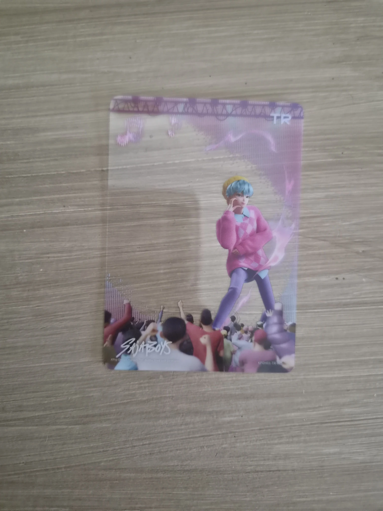 KPop Demon Hunters Baby Saja KPop Demon Hunters - Baby Saja - Kayou x KDH Collectable Trading Cards Other brand collaboration trading card energy version transparent listing photo 1