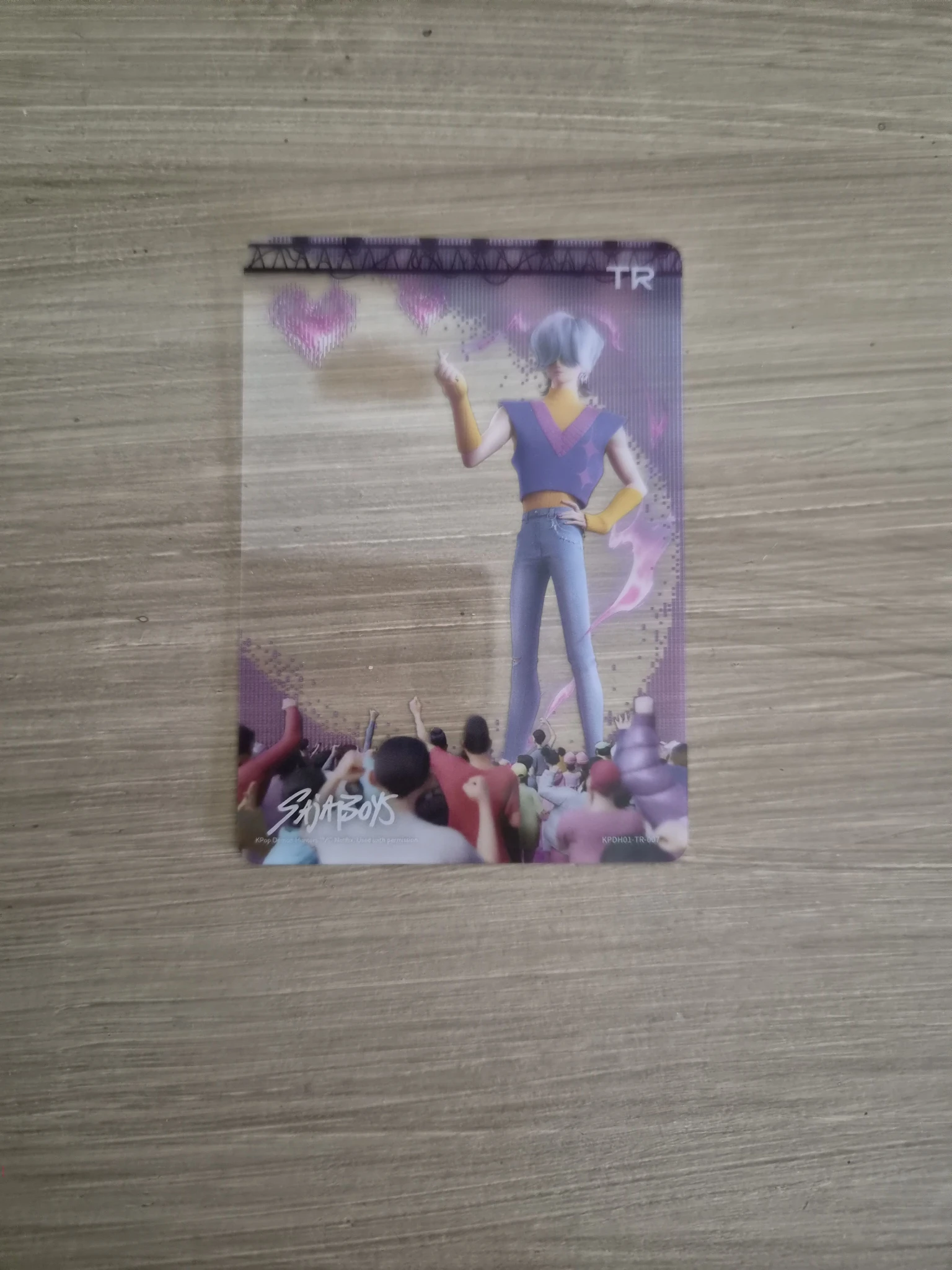 KPop Demon Hunters Mystery Saja KPop Demon Hunters - Mystery Saja - Kayou x KDH Collectable Trading Cards Other brand collaboration trading card energy version transparent listing photo 1