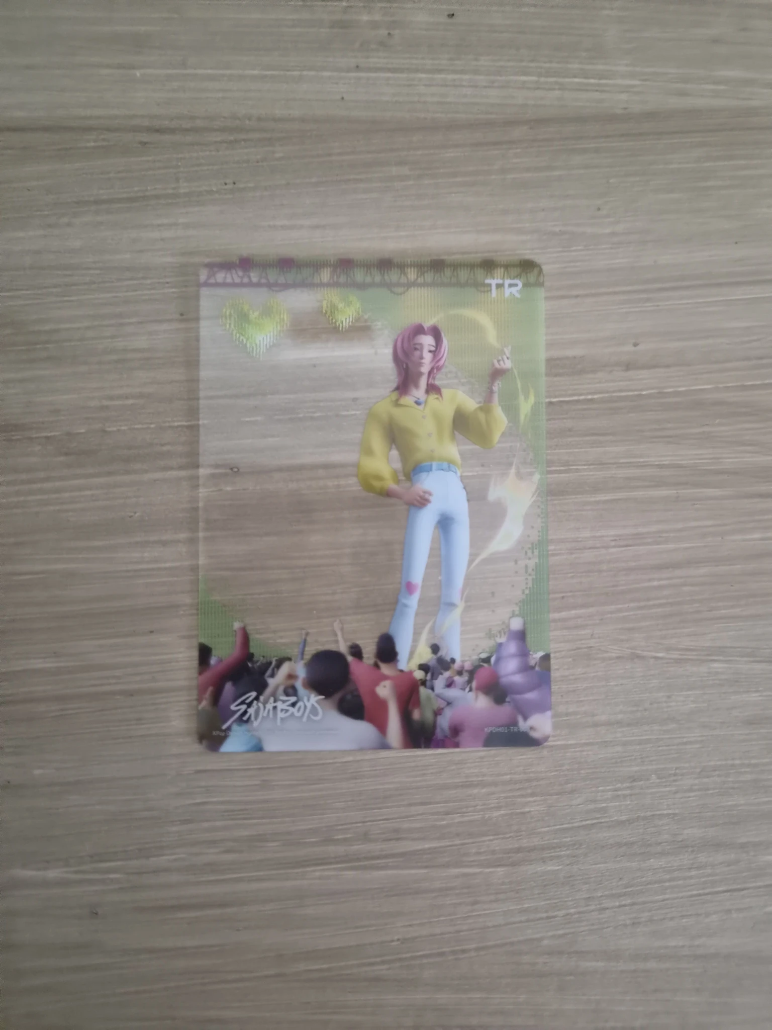 KPop Demon Hunters Romance Saja KPop Demon Hunters - Romance Saja - Kayou x KDH Collectable Trading Cards Other brand collaboration trading card energy version transparent listing photo 1