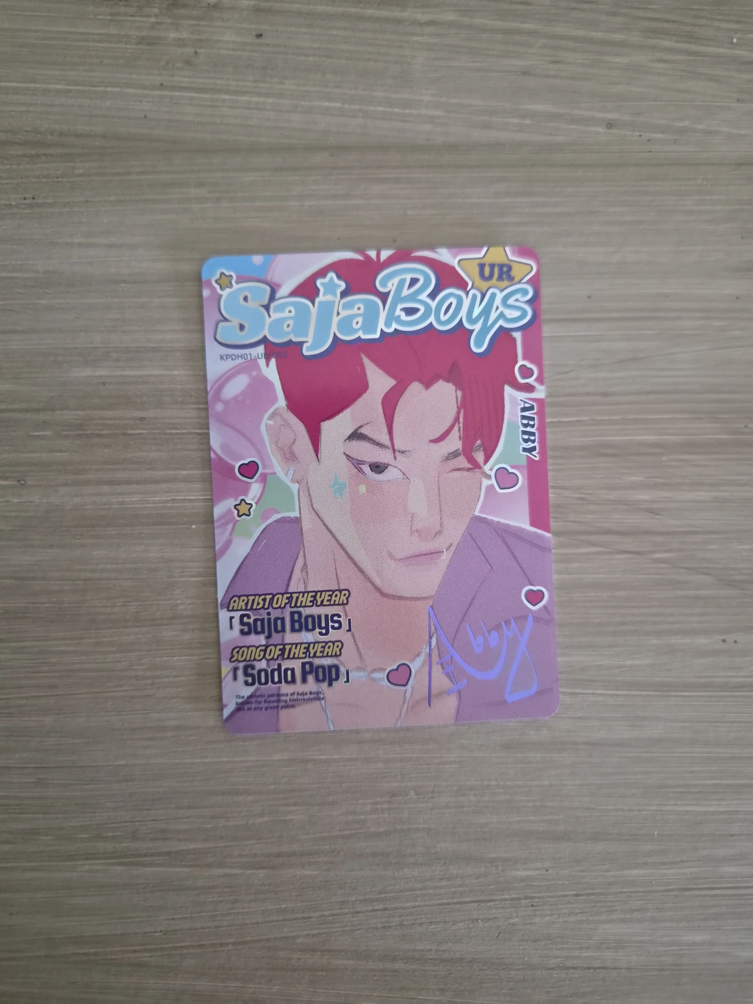 KPop Demon Hunters Abby Saja KPop Demon Hunters - Abby Saja - Kayou x KDH Collectable Trading Cards Other brand collaboration trading card classic version energy version listing photo 1