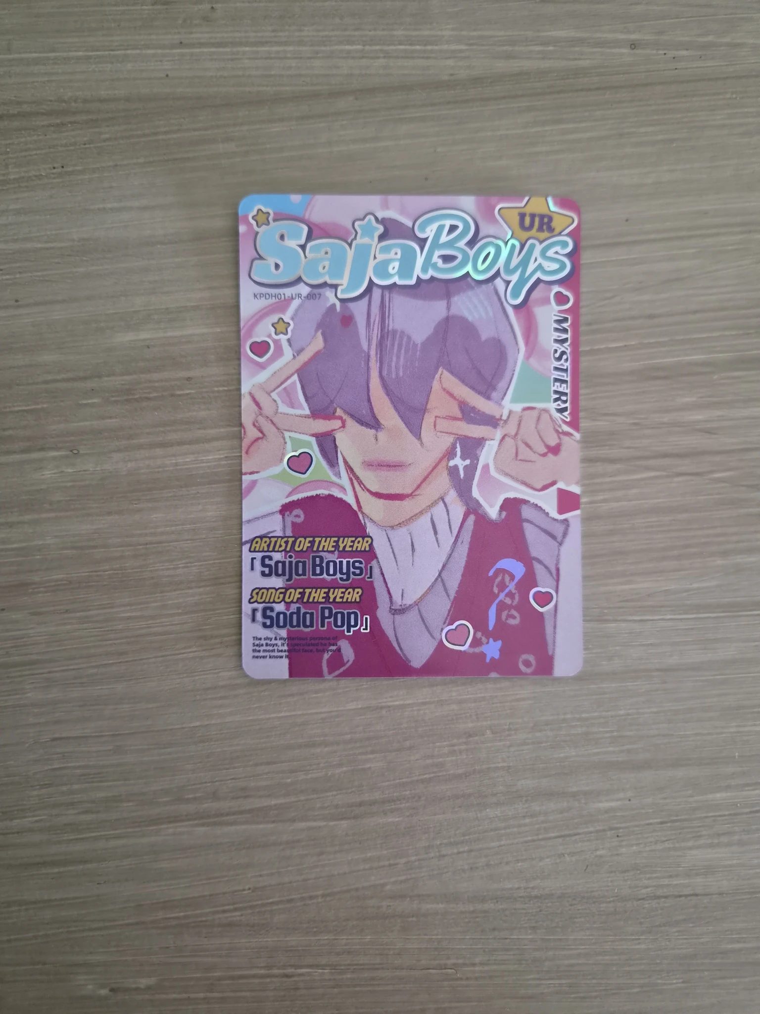 KPop Demon Hunters Mystery Saja KPop Demon Hunters - Mystery Saja - Kayou x KDH Collectable Trading Cards Other brand collaboration trading card classic version energy version listing photo 1
