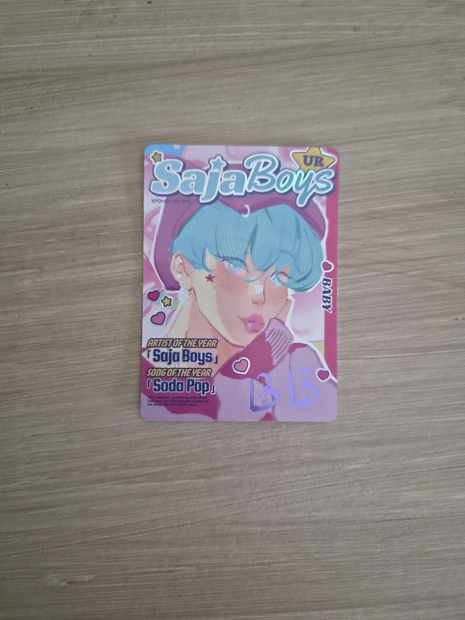 KPop Demon Hunters Baby Saja KPop Demon Hunters - Baby Saja - Kayou x KDH Collectable Trading Cards Other brand collaboration trading card classic version energy version listing photo 1