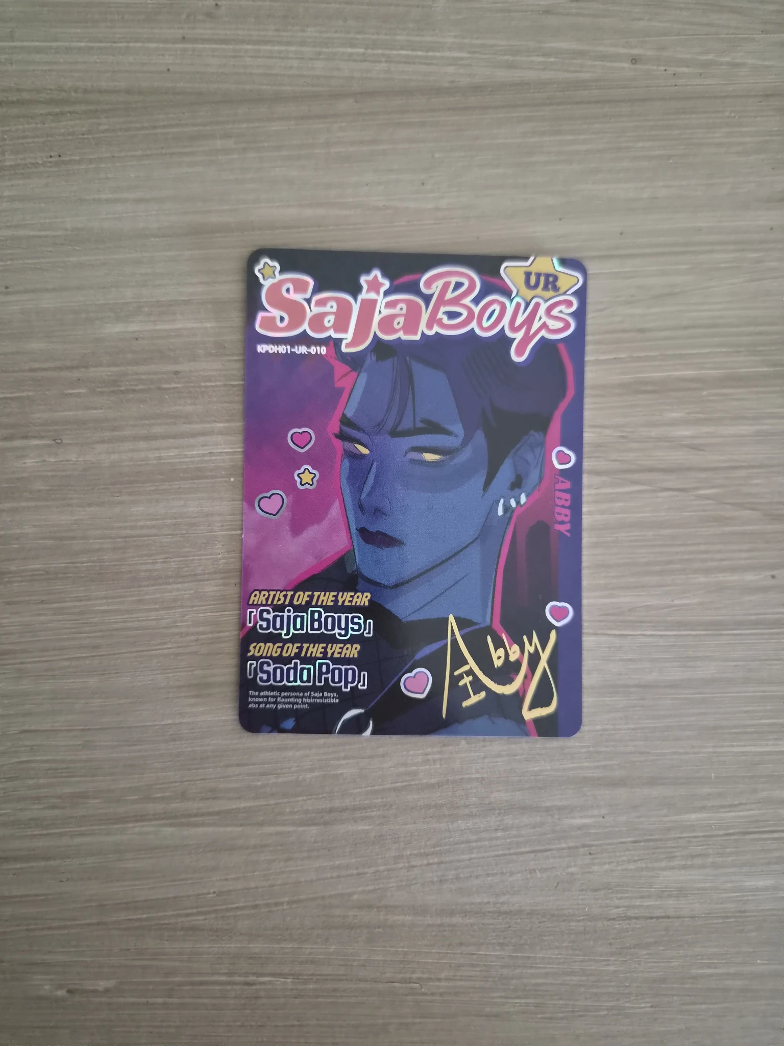 KPop Demon Hunters Abby Saja KPop Demon Hunters - Abby Saja - Kayou x KDH Collectable Trading Cards Other brand collaboration trading card classic version energy version listing photo 1
