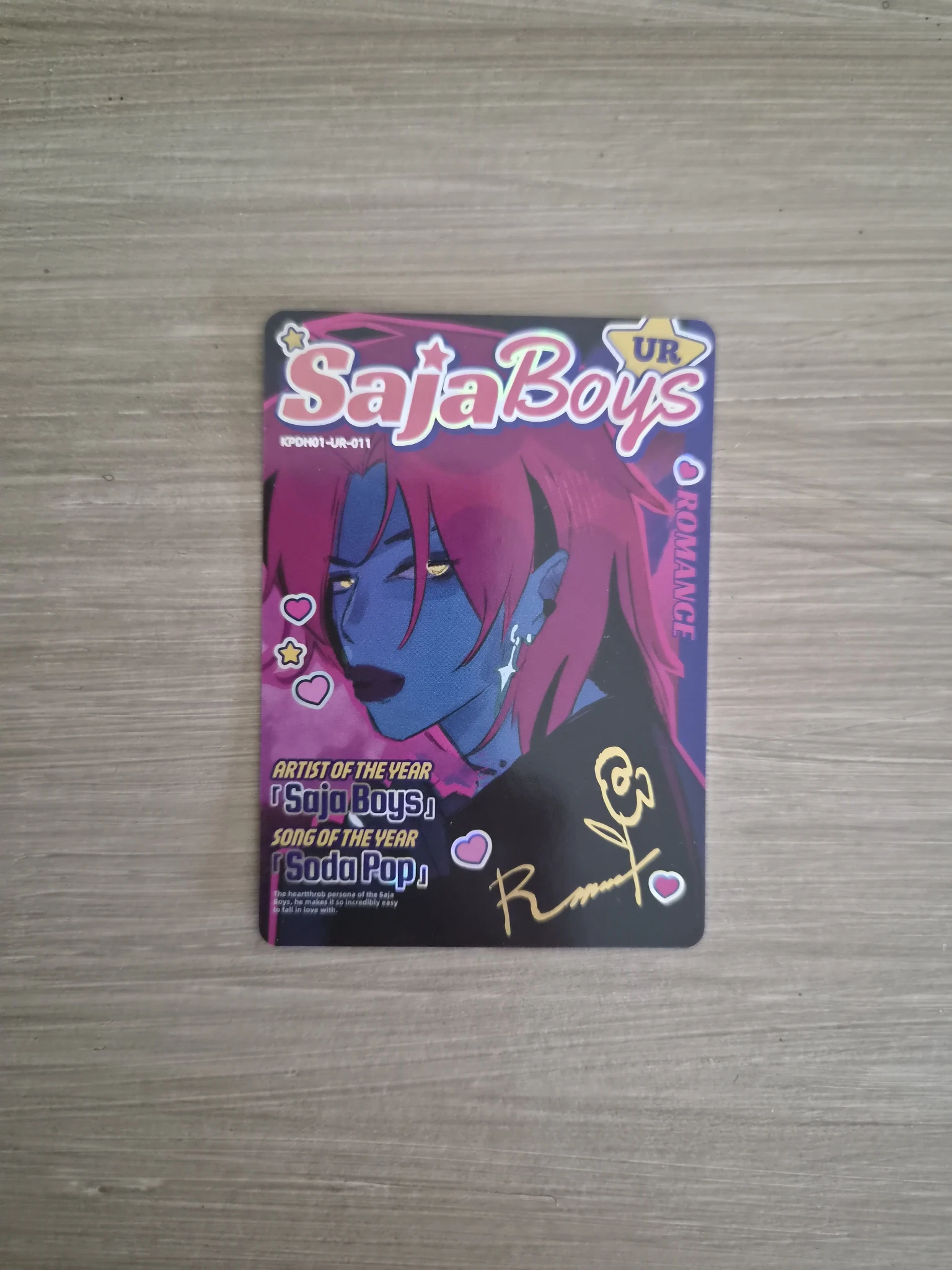 KPop Demon Hunters Romance Saja KPop Demon Hunters - Romance Saja - Kayou x KDH Collectable Trading Cards Other brand collaboration trading card classic version energy version listing photo 1