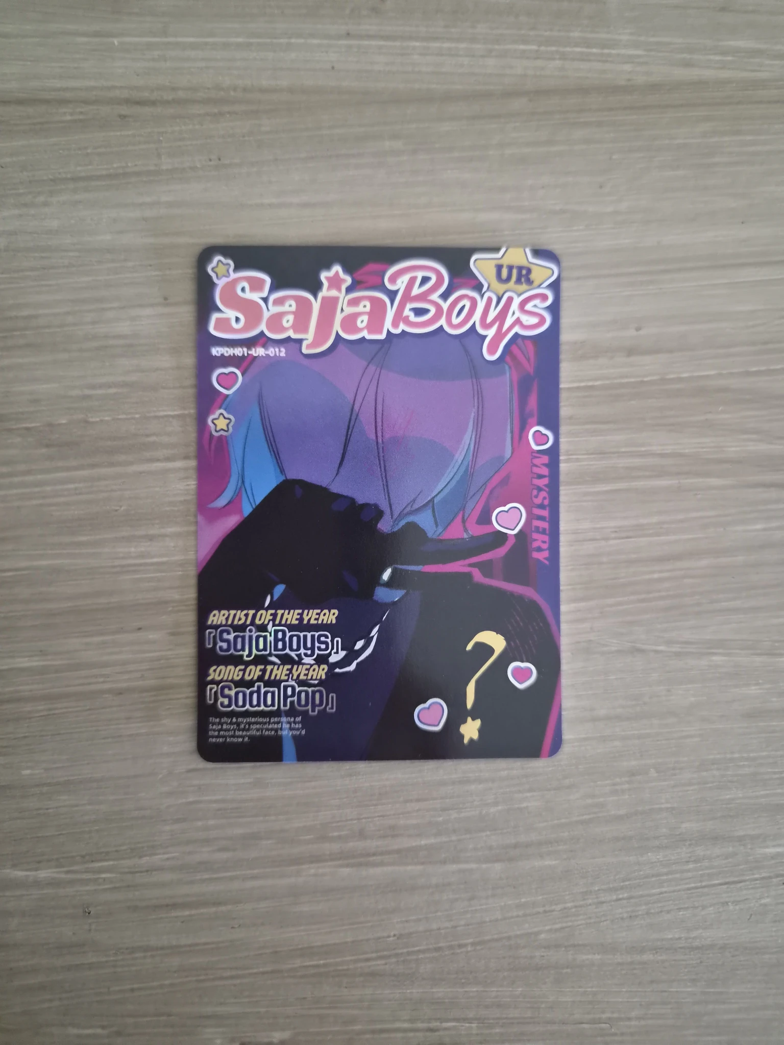 KPop Demon Hunters Mystery Saja KPop Demon Hunters - Mystery Saja - Kayou x KDH Collectable Trading Cards Other brand collaboration trading card classic version energy version listing photo 1