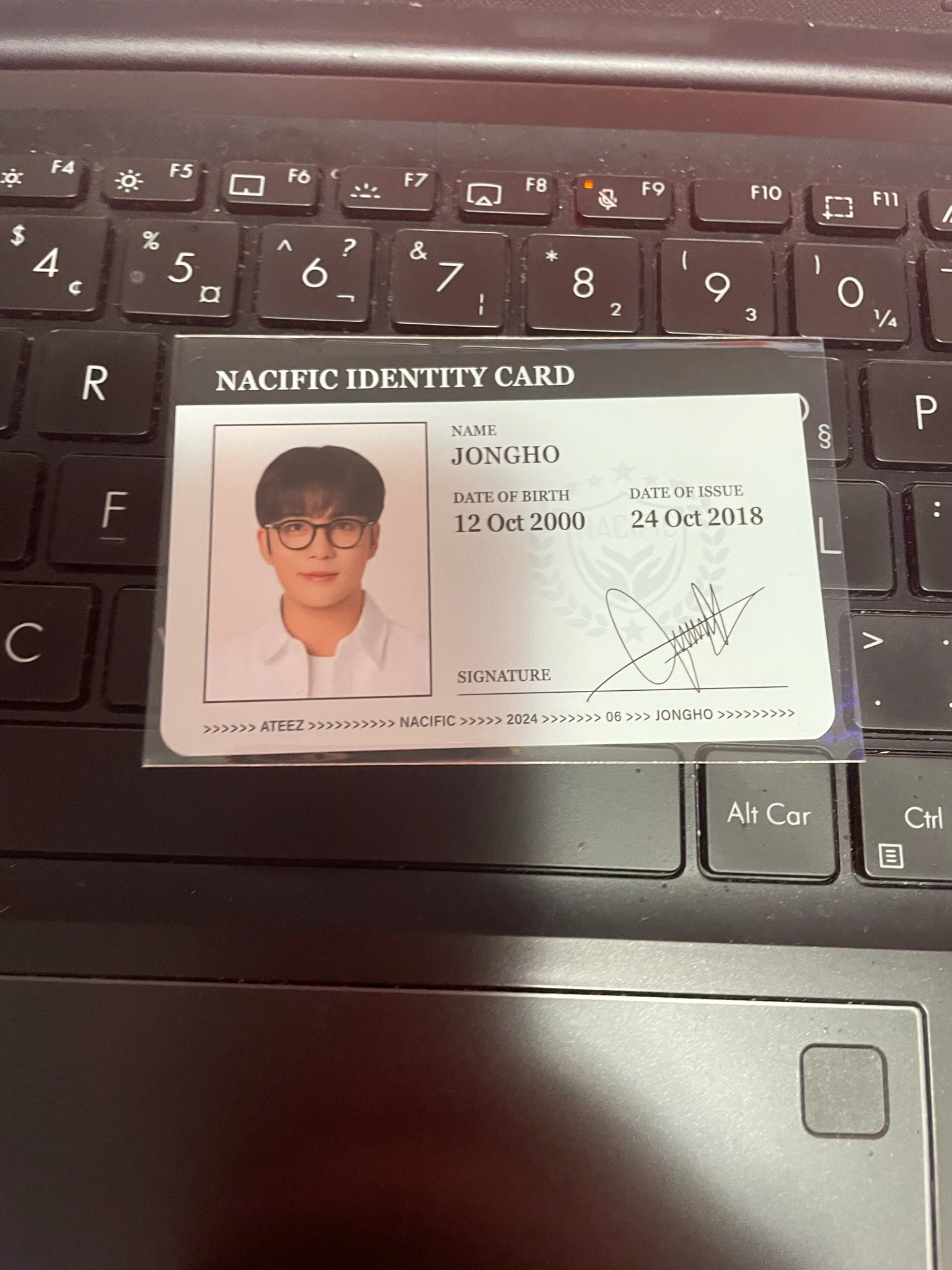 ATEEZ Jongho ATEEZ - Jongho - Ateez x Nacific Other round 6 nacific listing photo 1