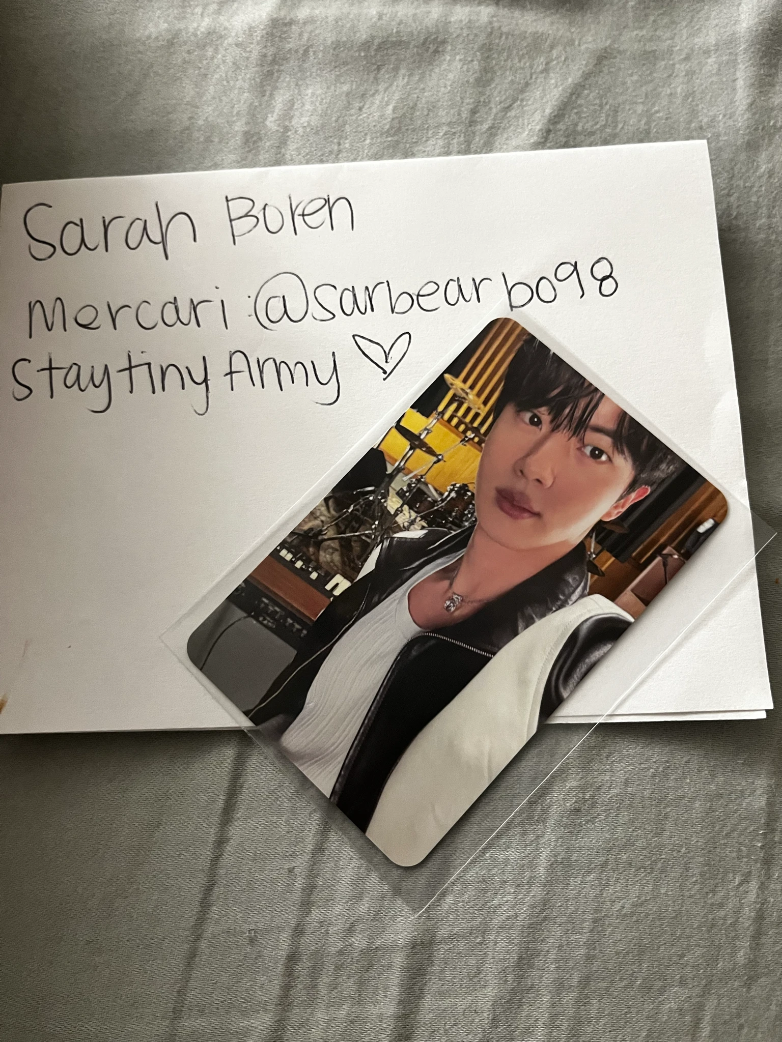 BTS Jin BTS - Jin - Arirang Album rooted in music version album photocard photocard set listing photo 1