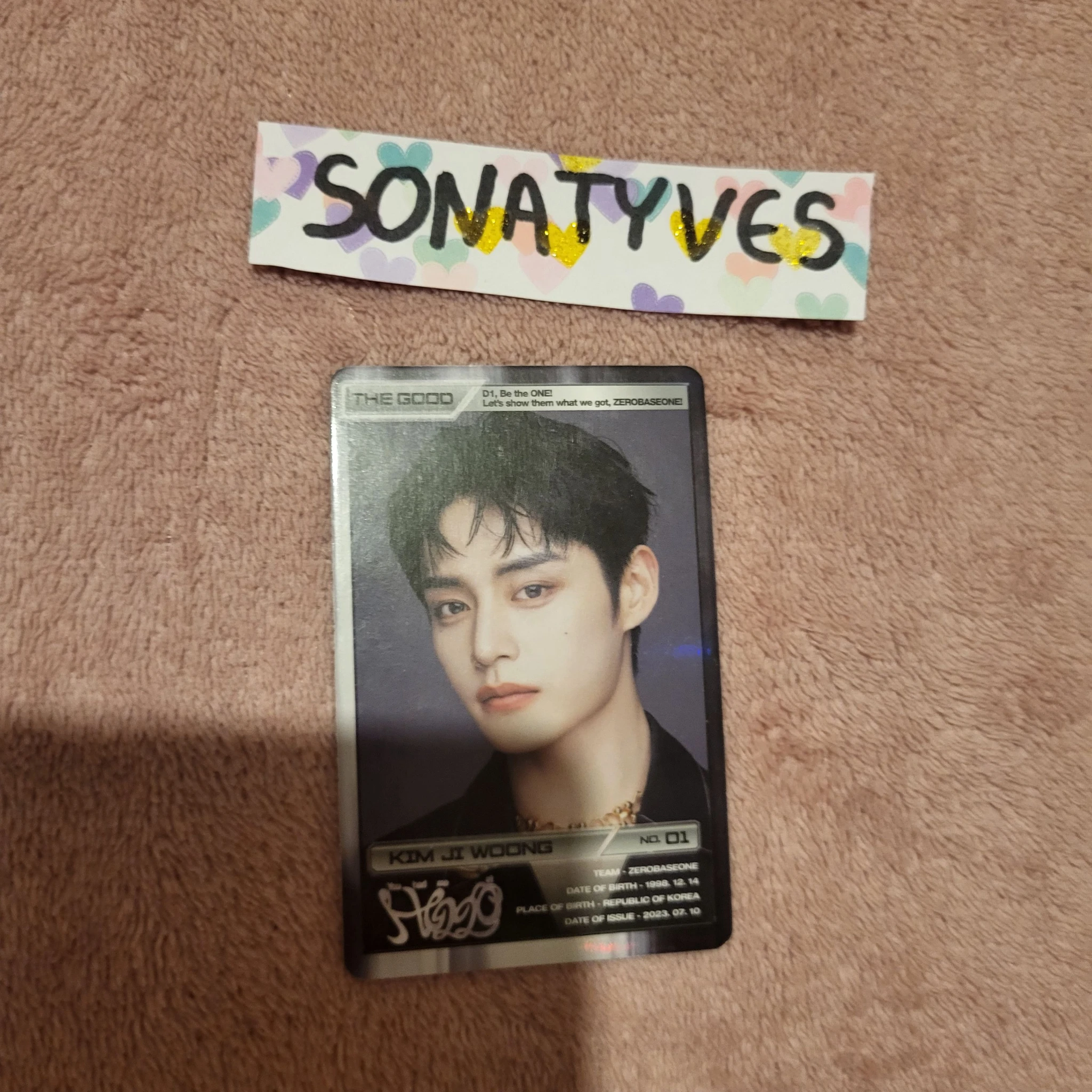 ZEROBASEONE Jiwoong ZEROBASEONE - Jiwoong - You had me at HELLO Album album photocard solar version listing photo 1